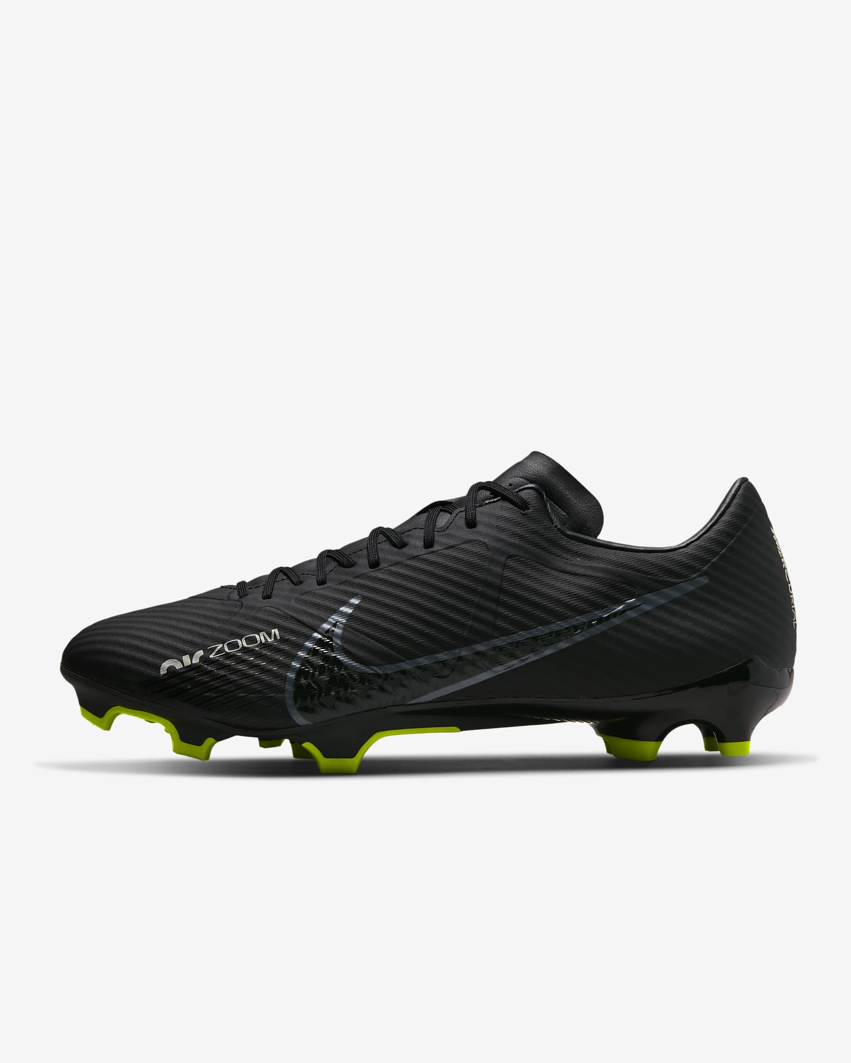 Nike Mercurial Vapor 15 Academy Multi-Ground Low-Top Football Boot - Black/Summit White/Volt/Dark Smoke Grey