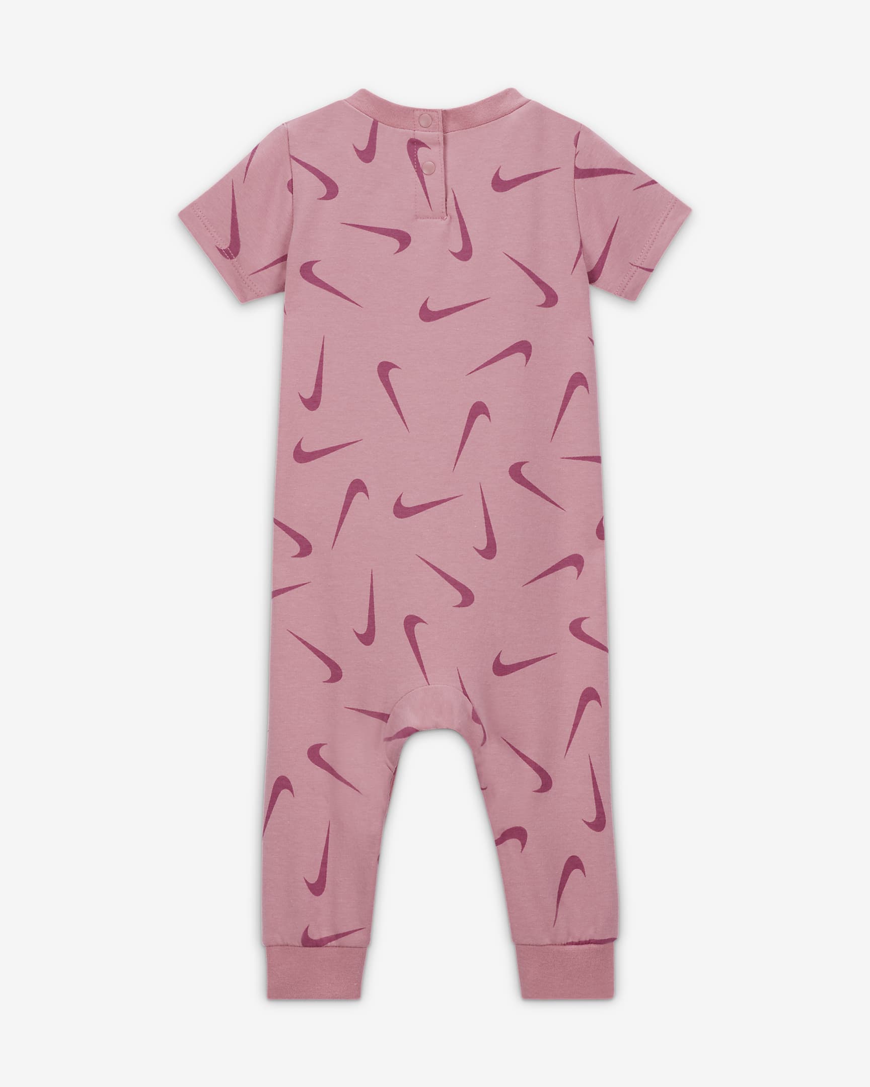 Nike Baby (3-6M) Printed Short Sleeve Coverall - Elemental Pink