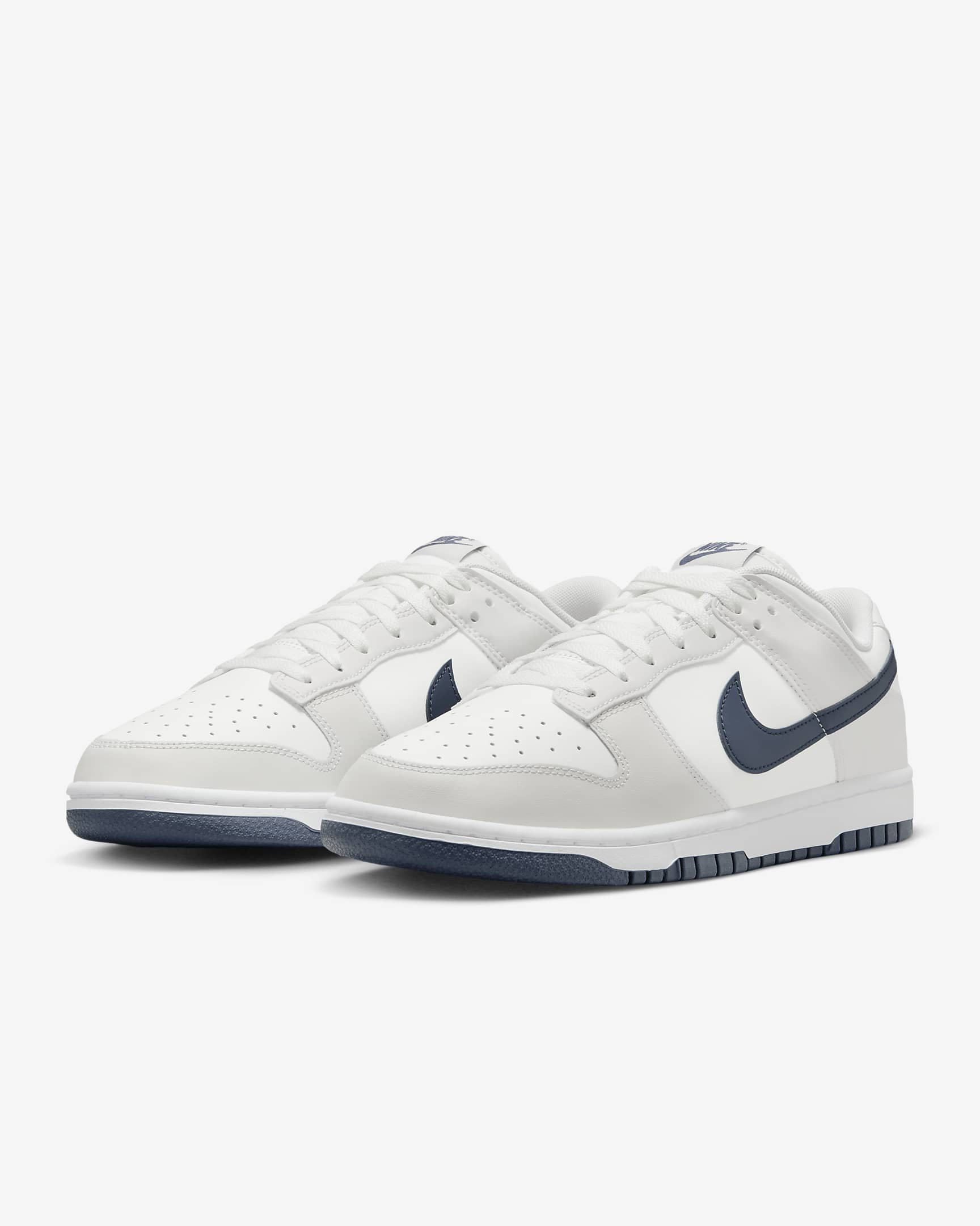 Nike Dunk Low Retro Men's Shoes - Summit White/Platinum Tint/White/Midnight Navy