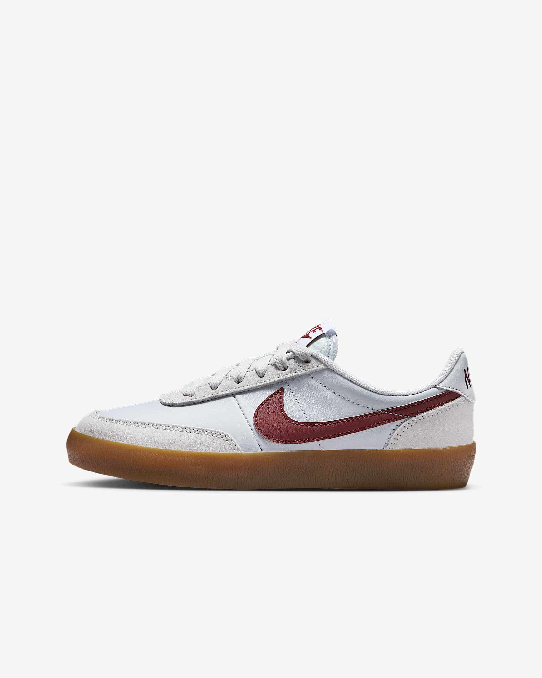 Nike Killshot 2 Big Kids' Shoes - Pure Platinum/Gum Medium Brown/White/Dark Team Red