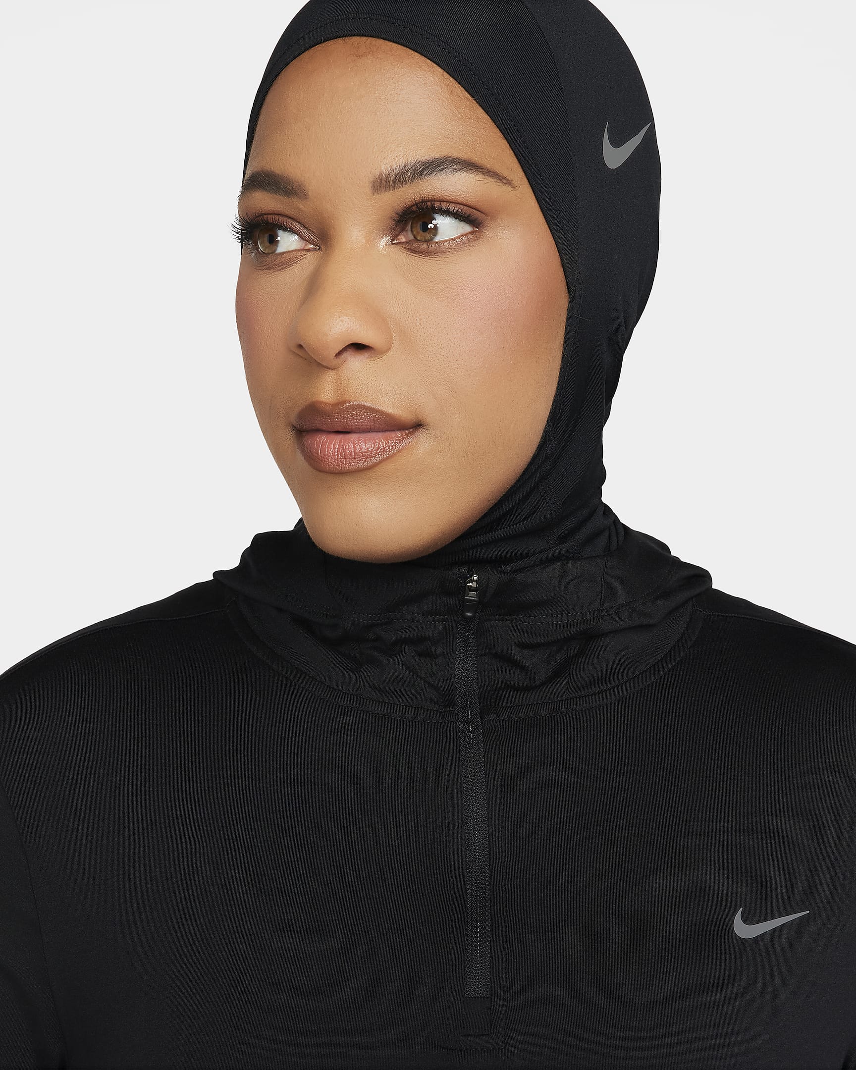 Giacca da running con cappuccio Nike Dri-FIT Swift UV – Donna - Nero