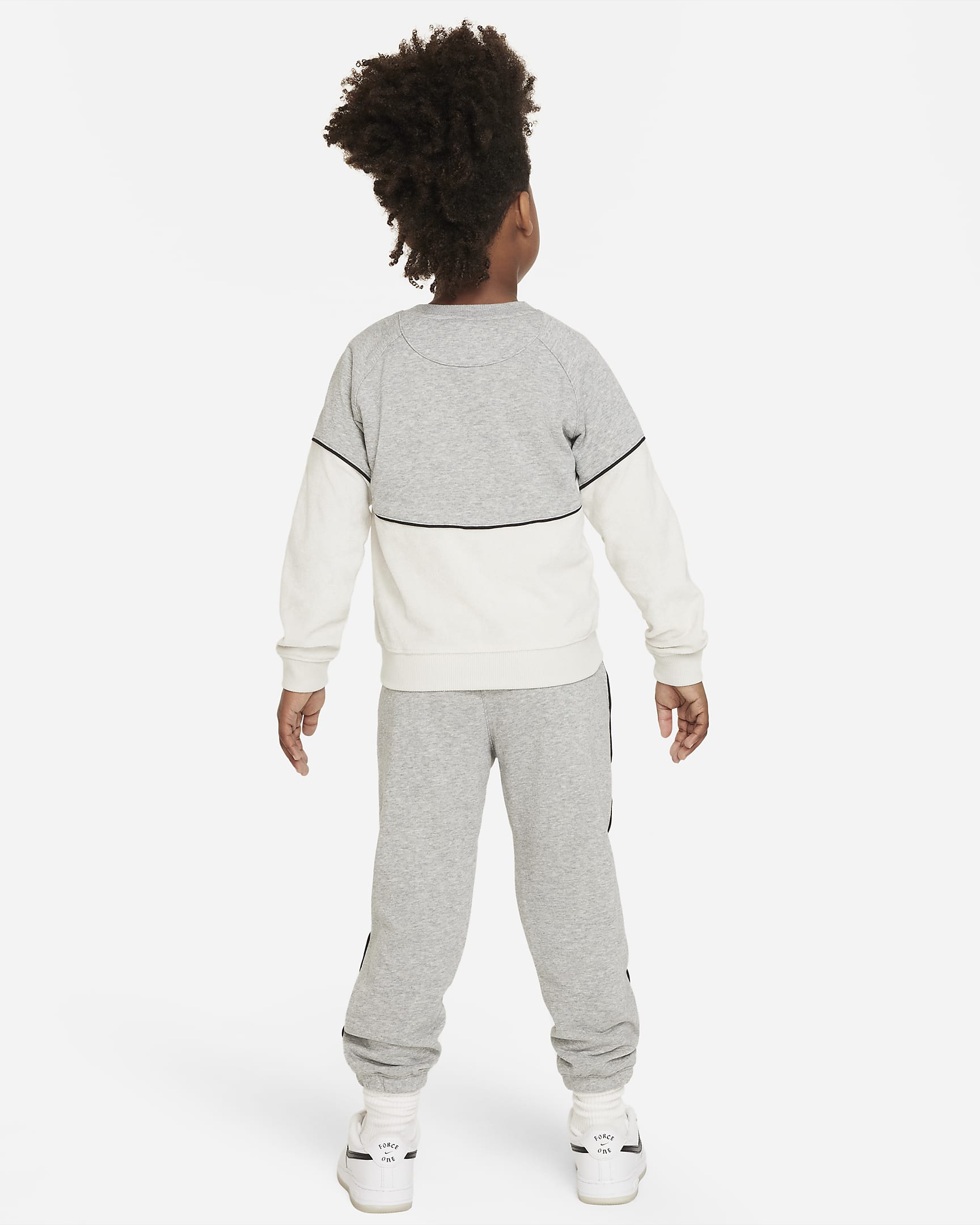 Nike Sportswear Amplify French Terry Crew Set Little Kids 2-Piece Set ...