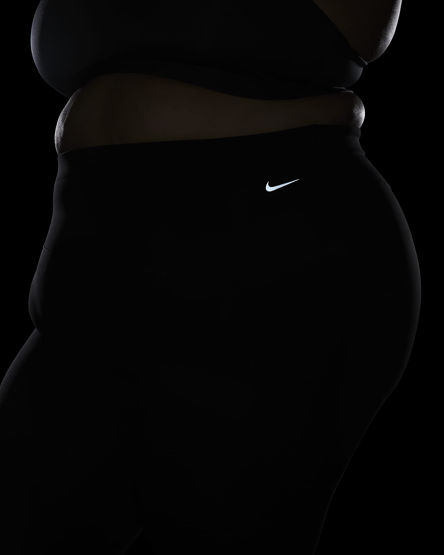 Nike Zenvy Women's High-Waisted Flared Leggings (Plus Size) - Black/Black