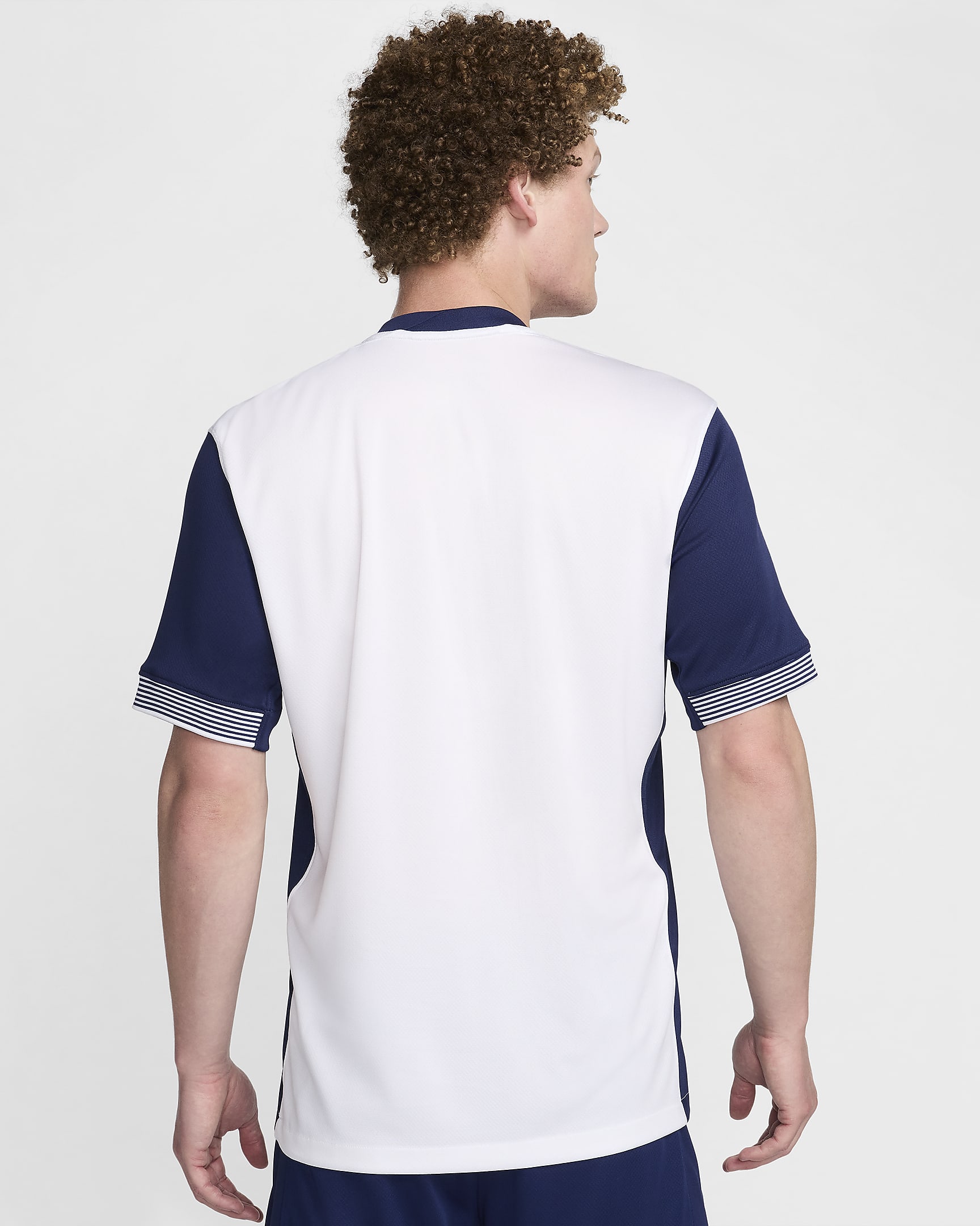 Tottenham Hotspur 2024/25 Stadium Home Nike Dri-FIT Replica-fodboldtrøje til mænd - hvid/Binary Blue/Binary Blue