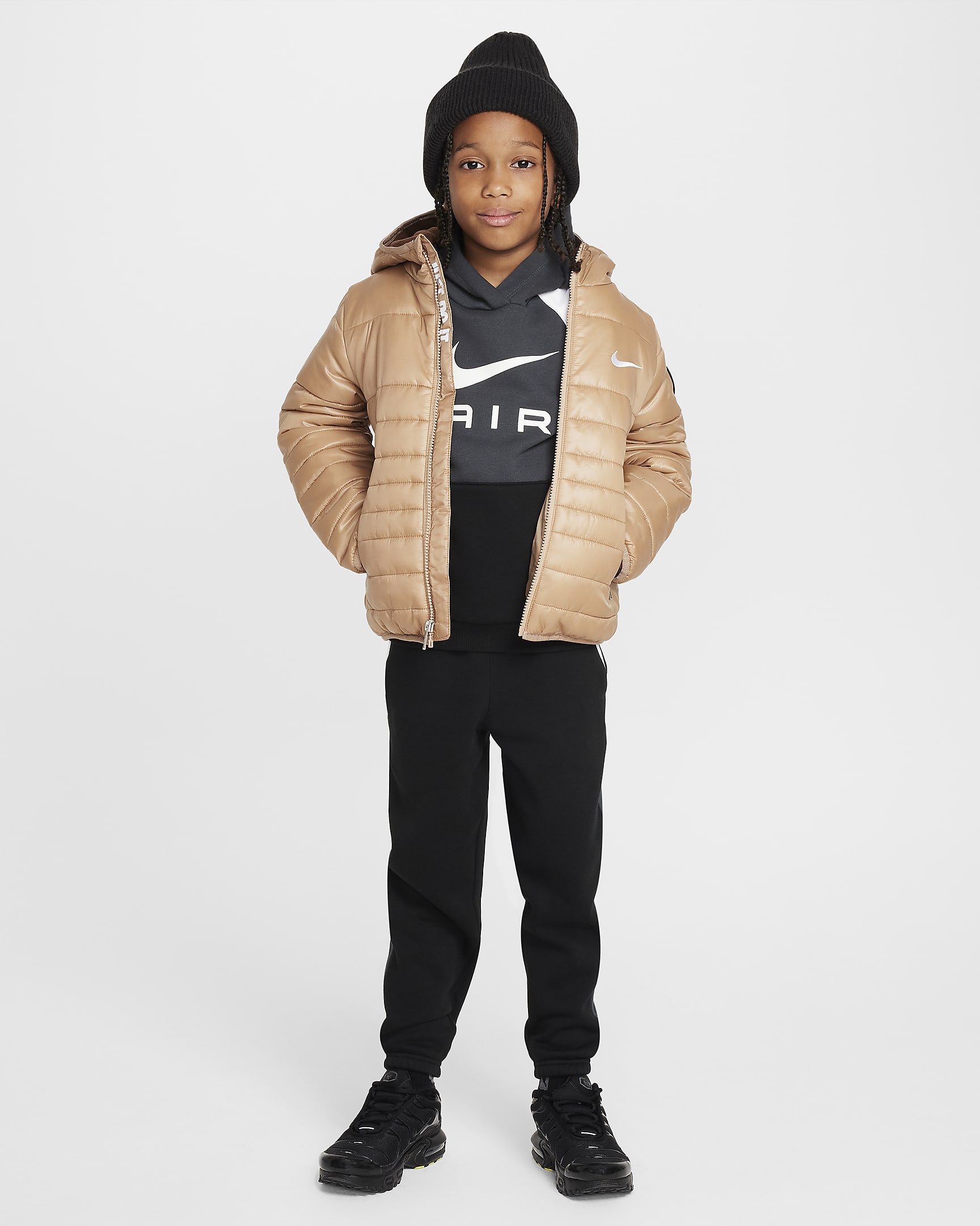 Nike Little Kids' Filled Quilted Jacket - Hemp