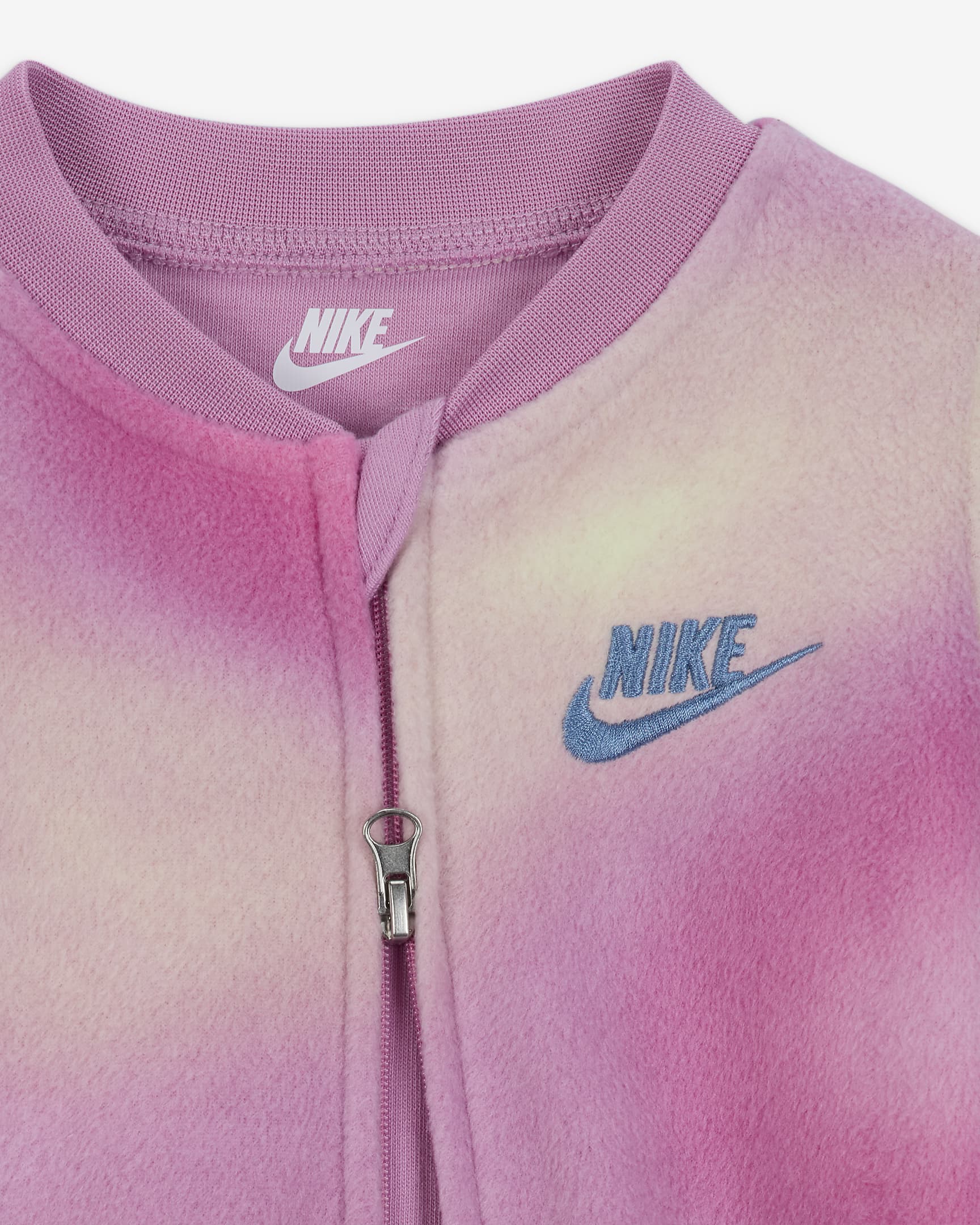 Nike Solarized Baby (0-9M) Microfleece Coverall - Magic Flamingo