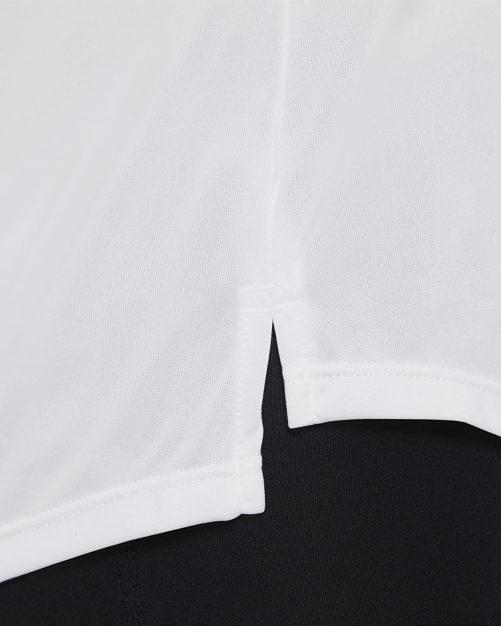 Débardeur de training Dri-FIT Nike One pour ado (fille) - Blanc/Noir