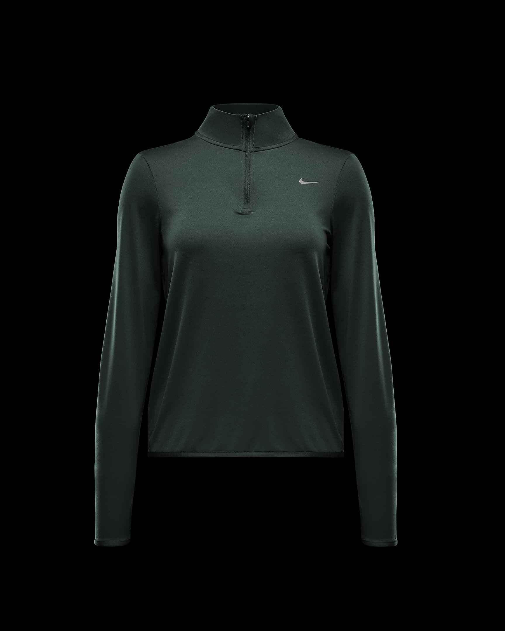 Nike Swift Women's UV Protection 1/4-Zip Running Top - Vintage Green