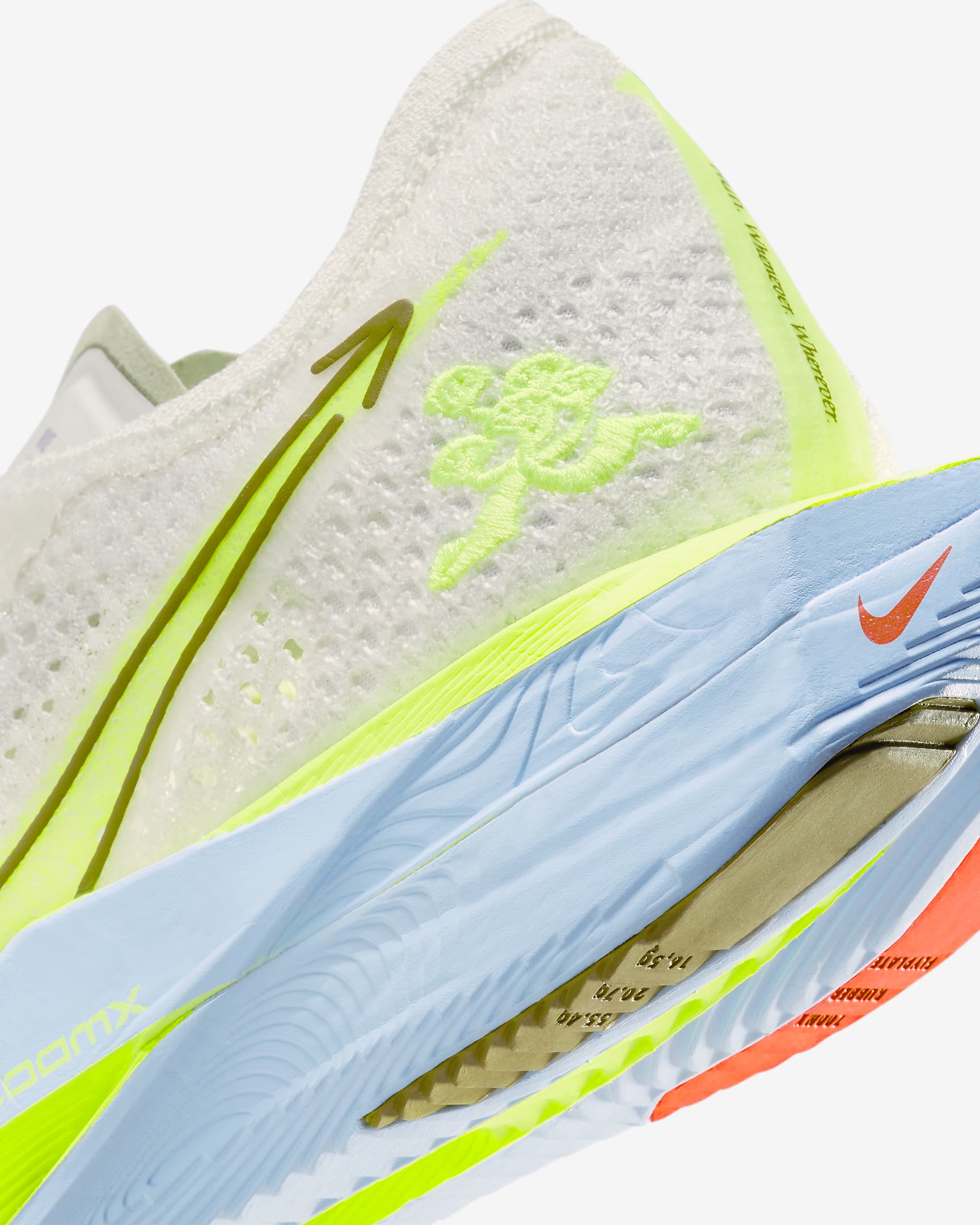 Nike Vaporfly 3 Women's Road Racing Shoes - Sail/Olive Aura/Volt/Glacier Blue