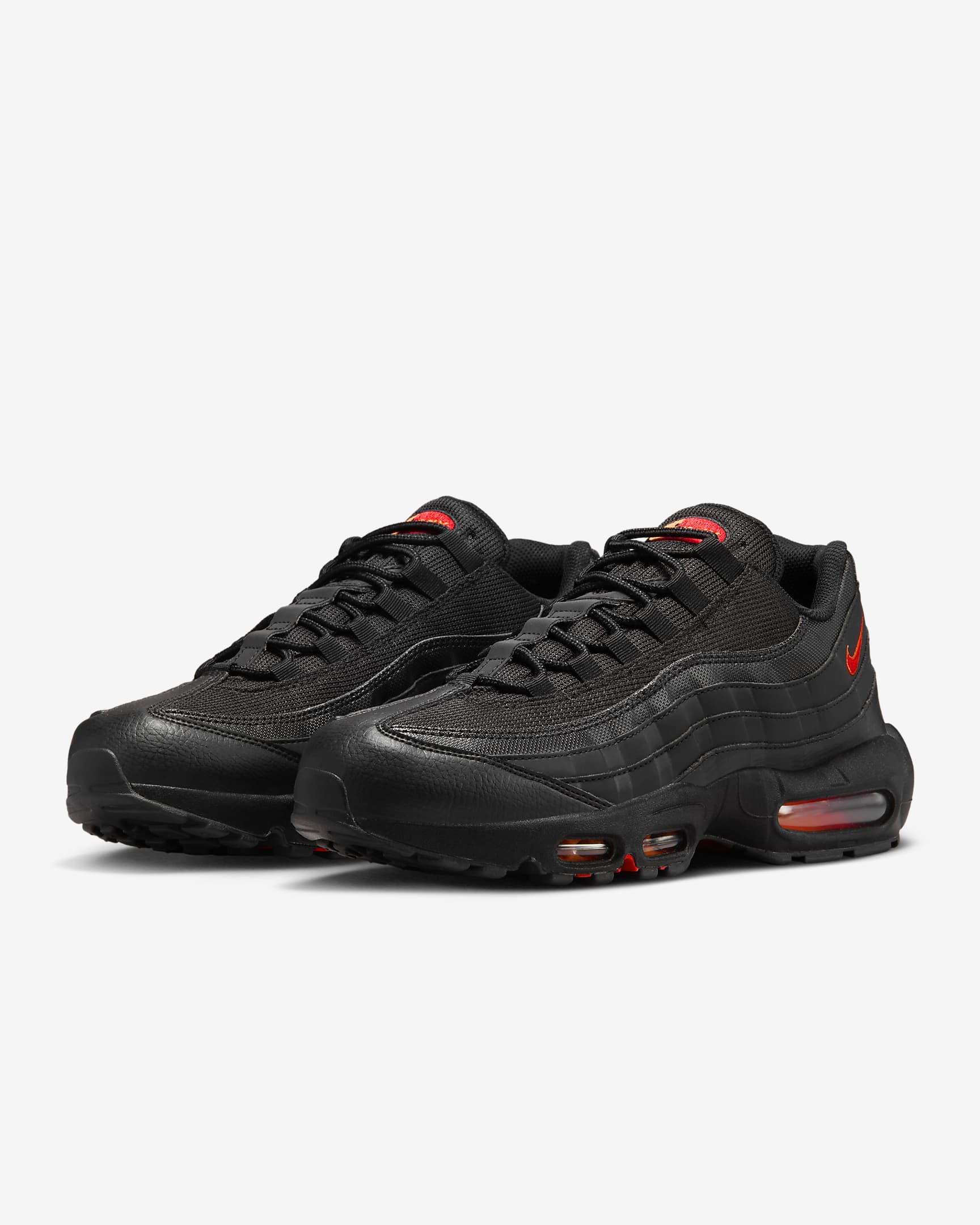 Nike Air Max 95 Men's Shoes - Black/Safety Orange/University Red