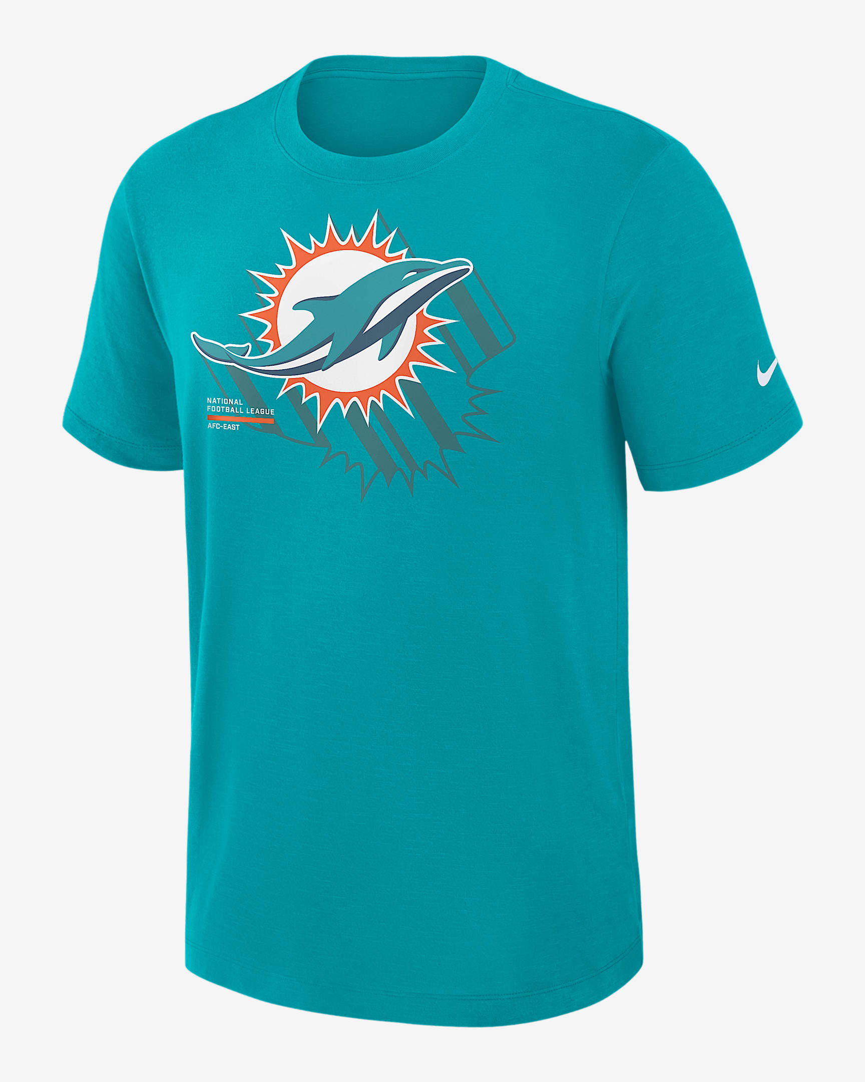 Miami Dolphins Slub Men's Nike Dri-FIT NFL T-Shirt - Aqua
