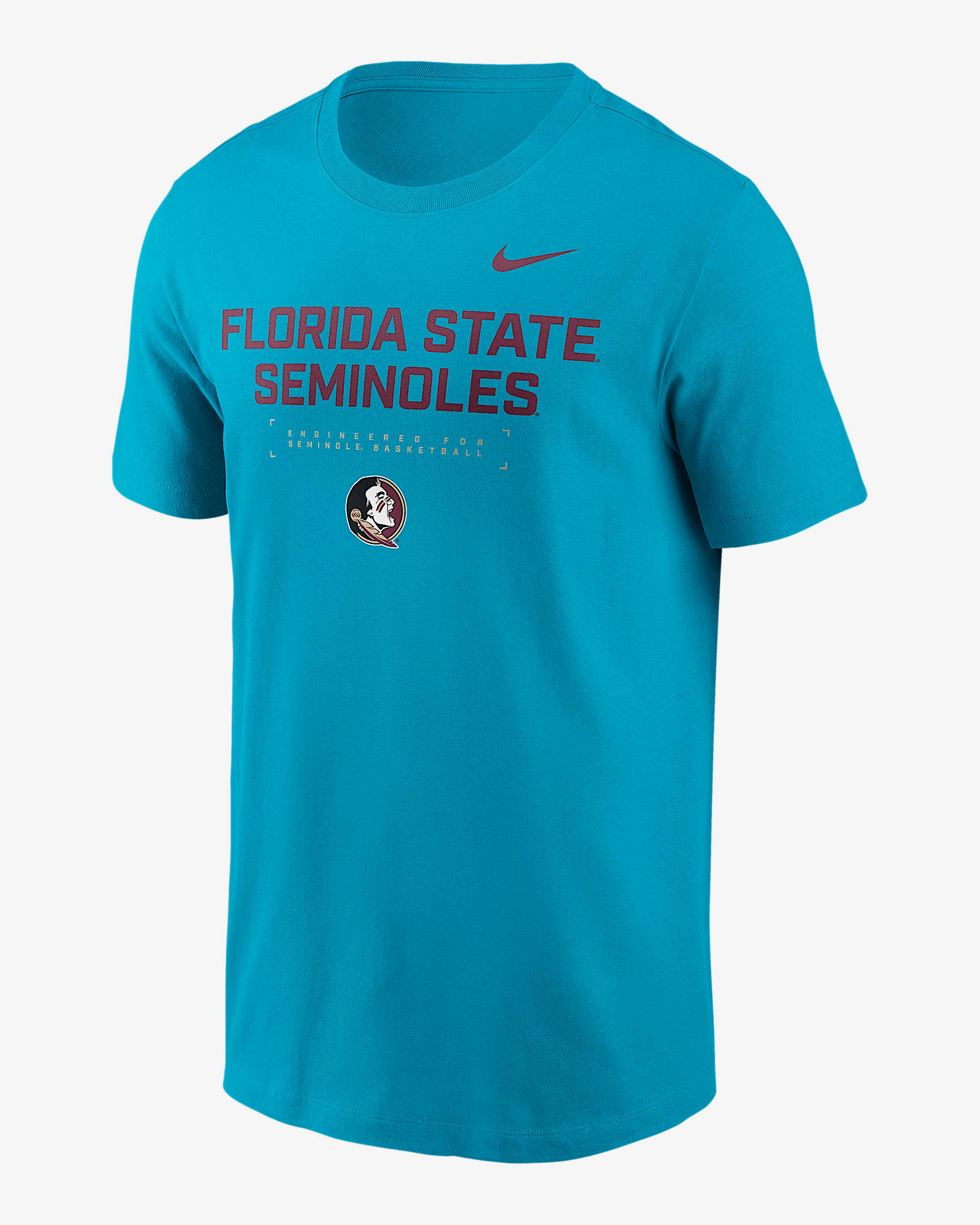 Playera de básquetbol universitaria Nike Dri-FIT Florida State Courtside Basketball para hombre - Turquesa