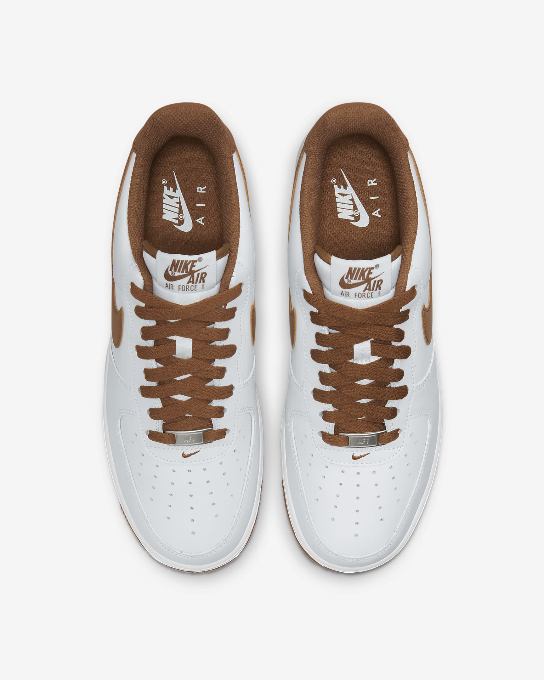 Nike Air Force 1 '07 Men's Shoes - White/White/Pecan