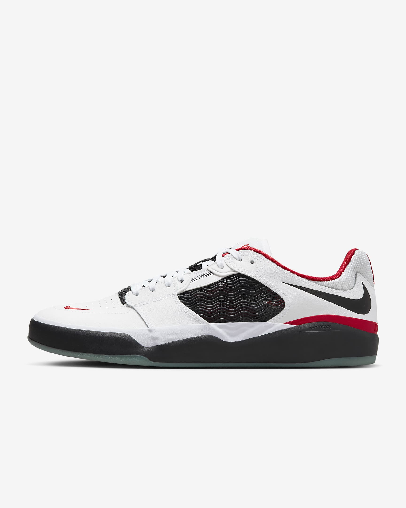 Nike SB Ishod Wair Premium Skate Shoes - White/University Red/Black/Black