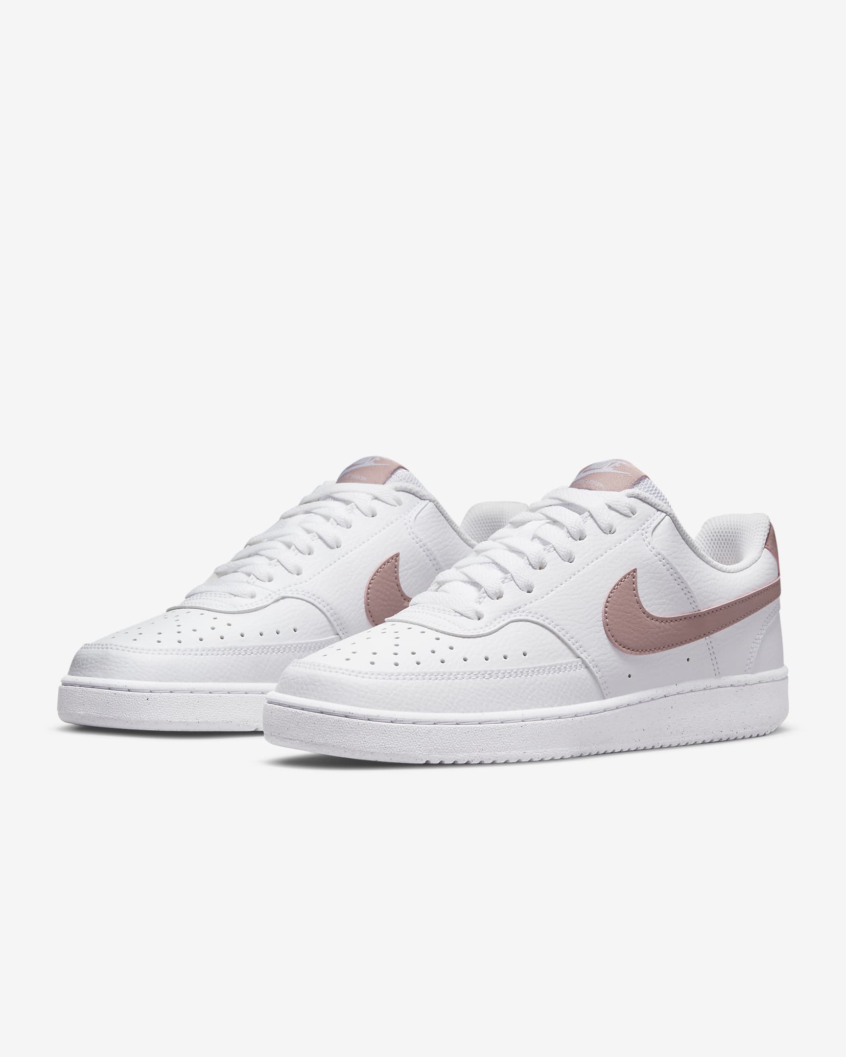 Nike Court Vision Low Next Nature Women's Shoes - White/Pink Oxford