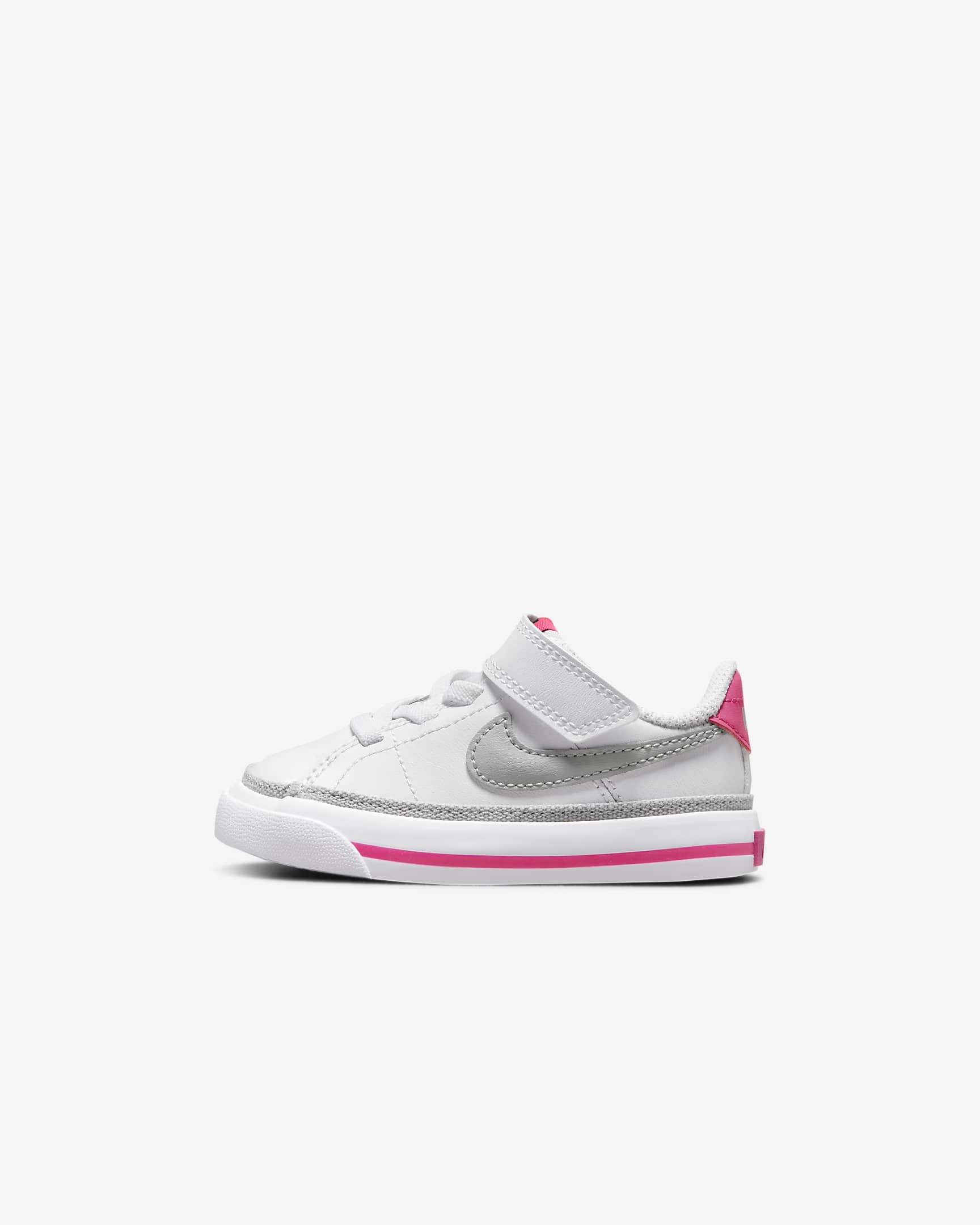 NikeCourt Legacy Baby/Toddler Shoes - White/Pink Prime/Kumquat/Light Smoke Grey