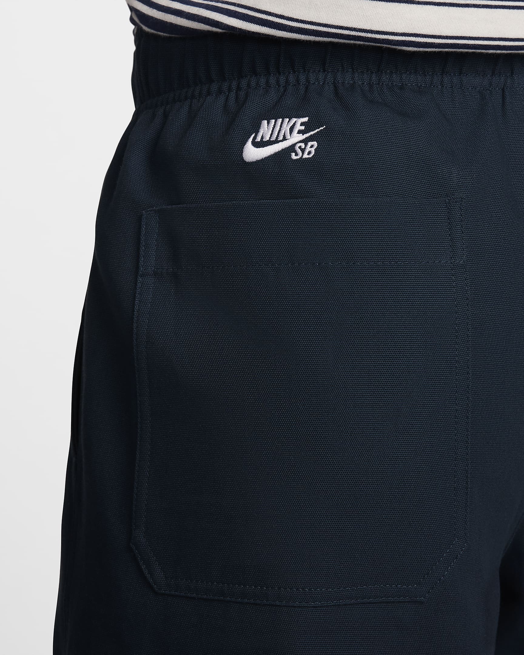 Nike SB skatebroek van keperstof met dubbele knie - Armory Navy