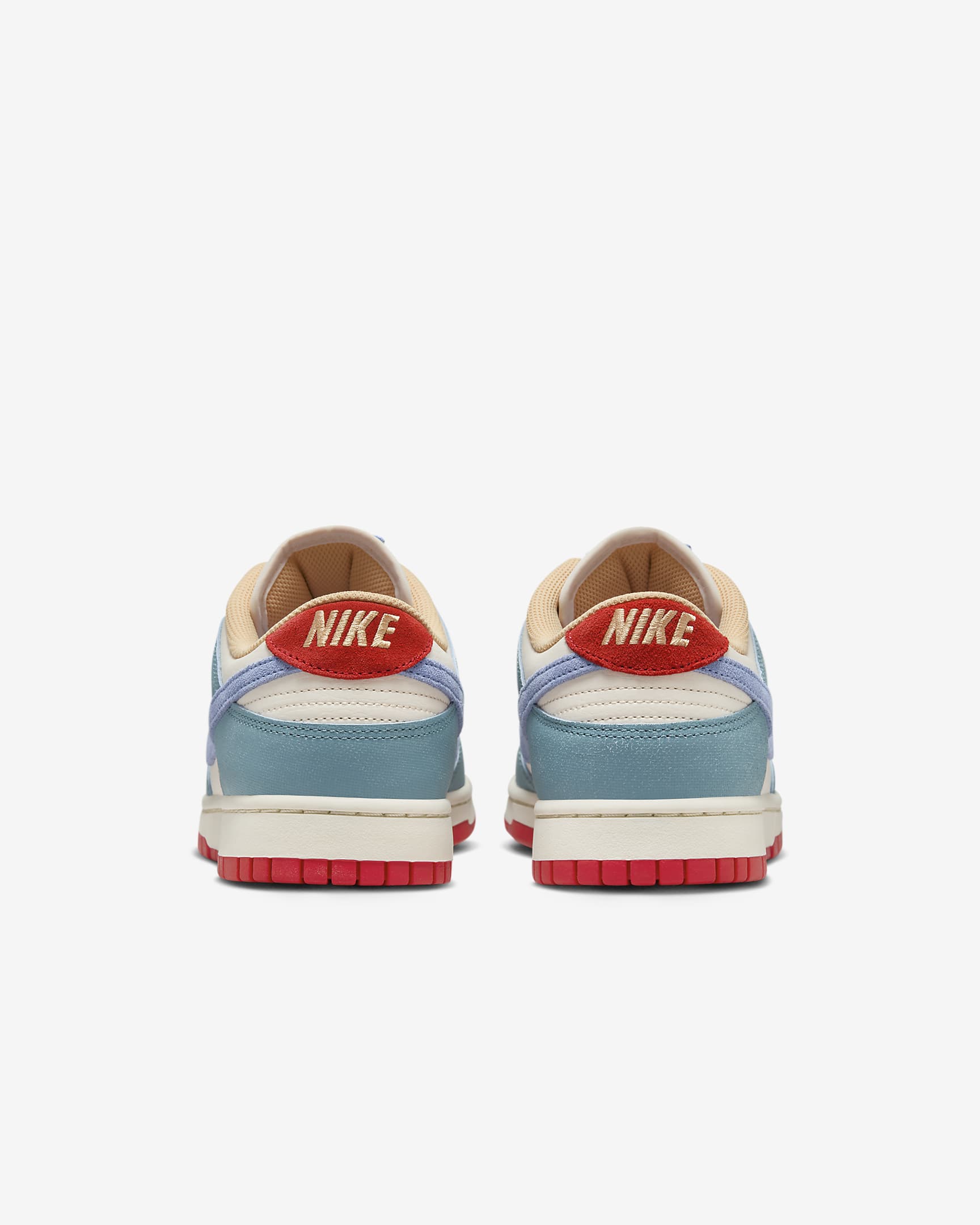 Nike Dunk Low Premium Shoes - Pale Ivory/Denim Turquoise/Light Crimson/Royal Pulse