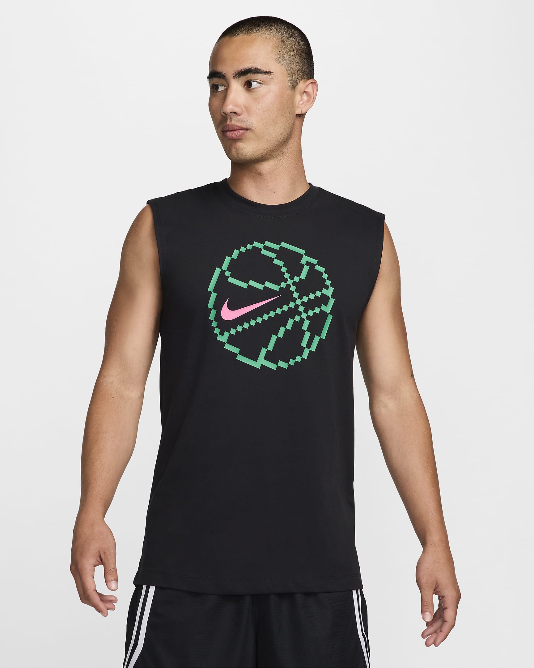 ナイキ メンズ Dri-FIT スリーブレス バスケットボール Tシャツ - ブラック