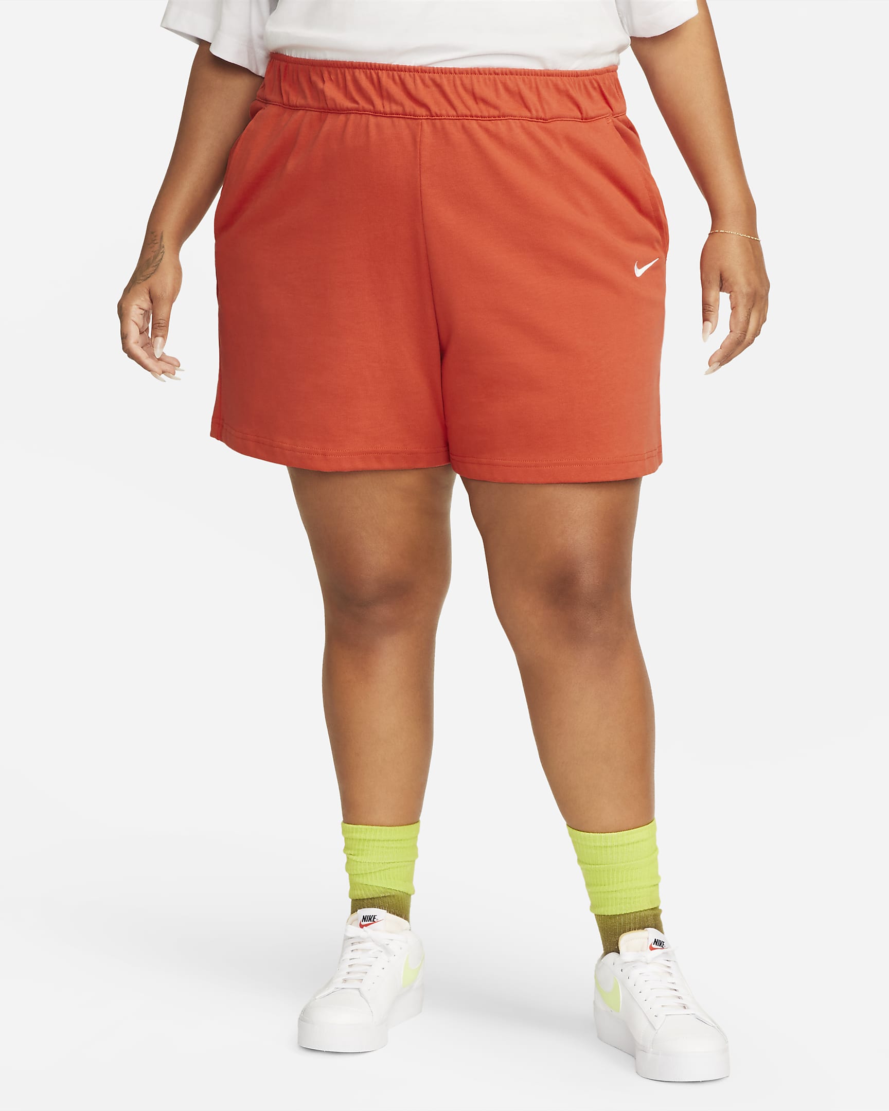 Nike Sportswear Womens Jersey Shorts Plus Size