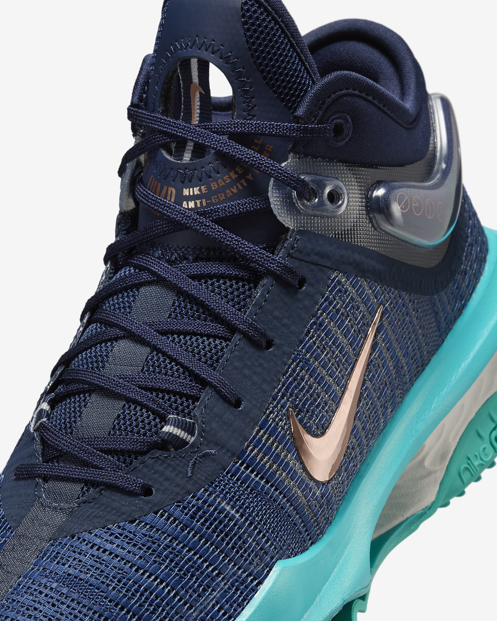 Ανδρικά παπούτσια μπάσκετ Nike G.T. Jump 2 - Obsidian/Dusty Cactus/Midnight Navy/Metallic Red Bronze