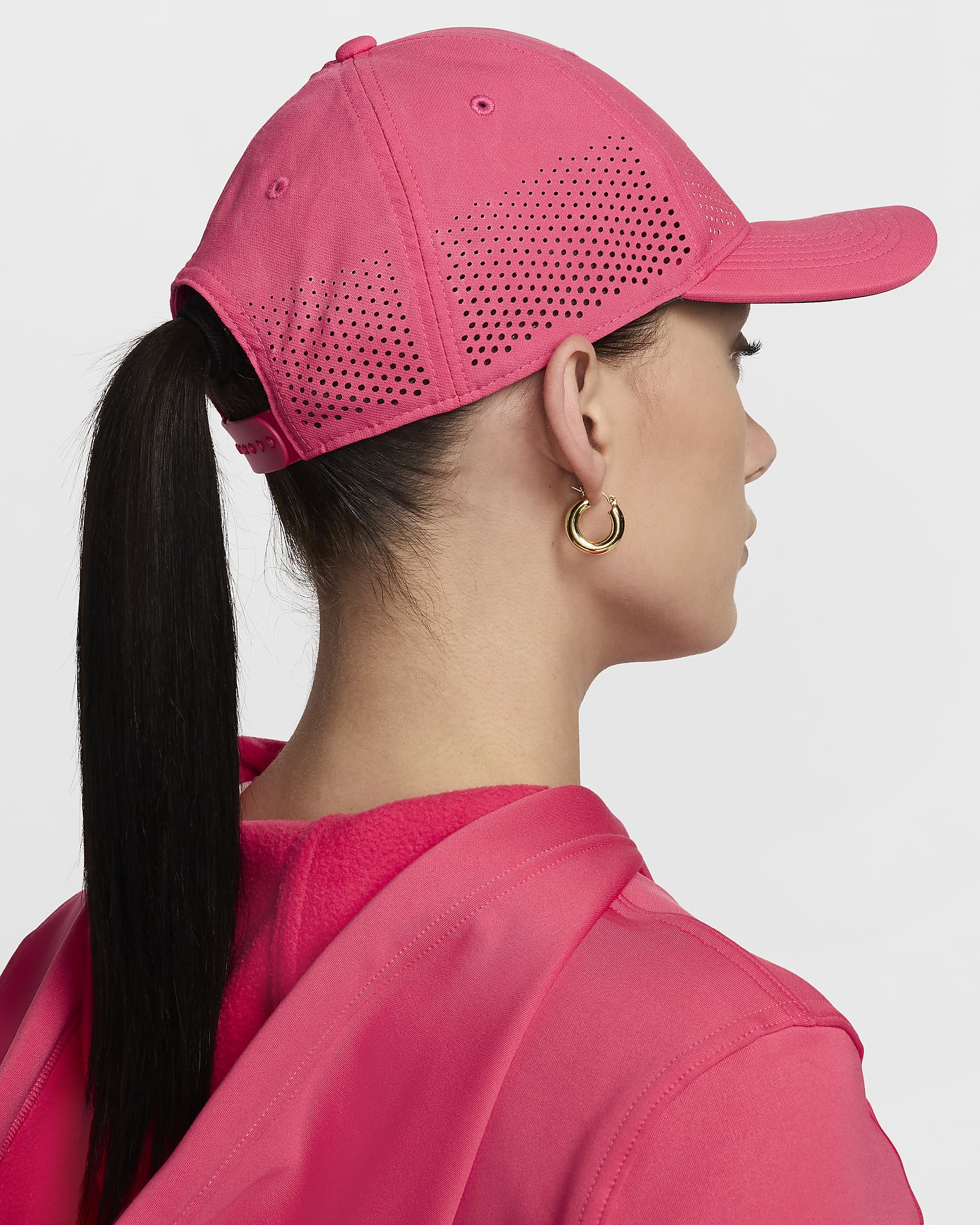 Nike Dri-FIT ADV Club Structured Swoosh Cap - Aster Pink/Hot Punch