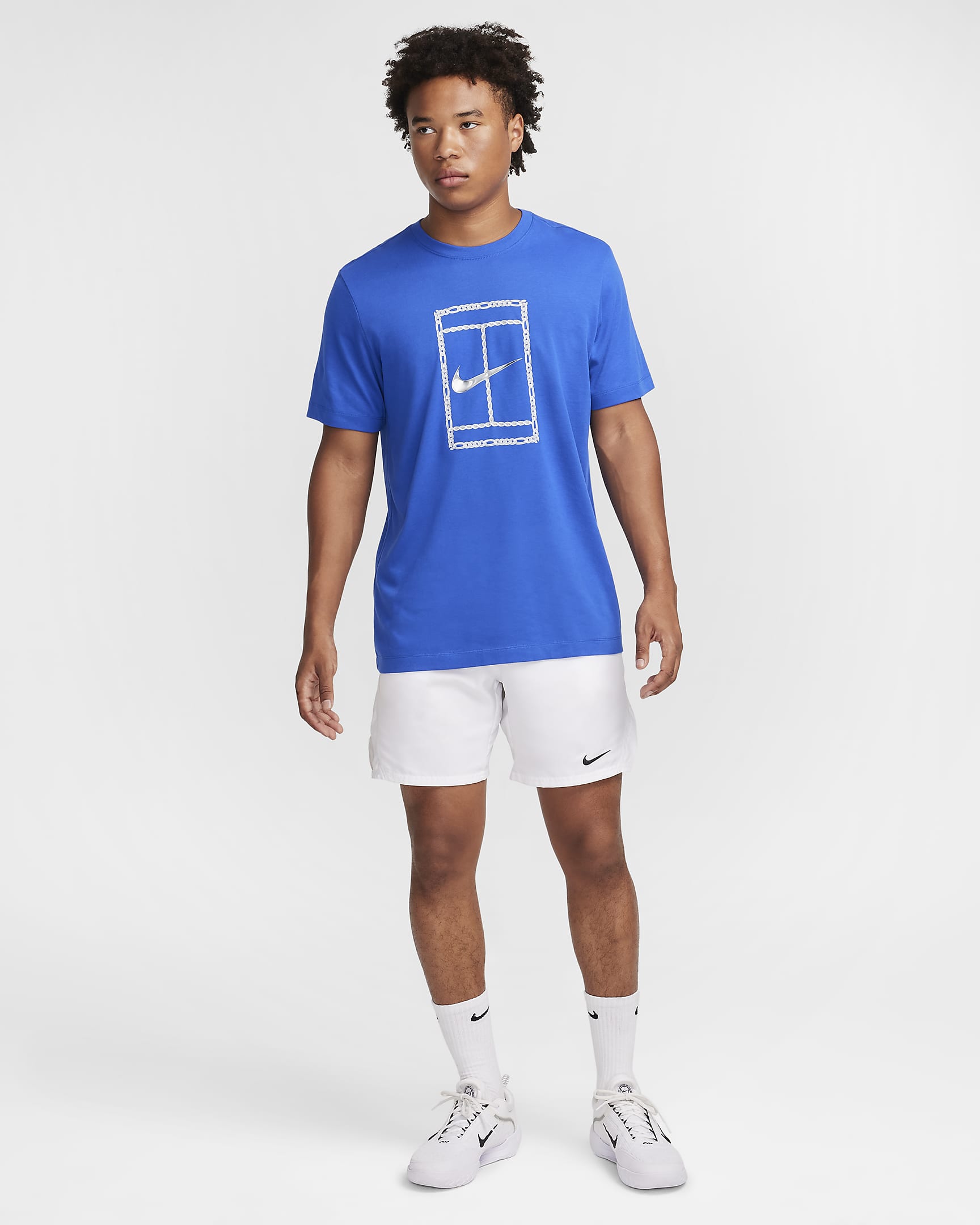 NikeCourt Men's Dri-FIT Tennis T-Shirt - Game Royal