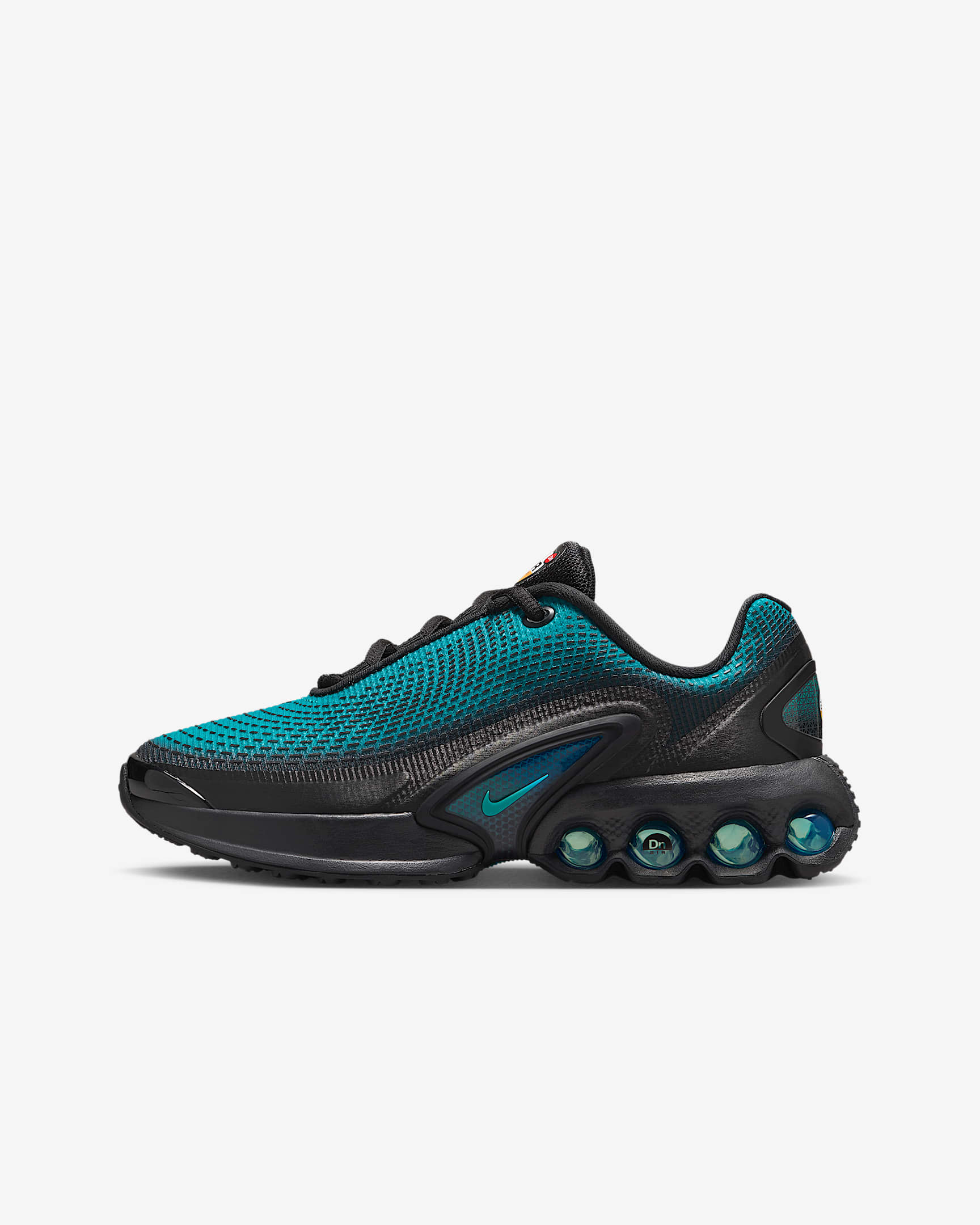 Nike Air Max Dn Genç Çocuk Ayakkabısı - Siyah/Racer Blue/Dusty Cactus/Dusty Cactus