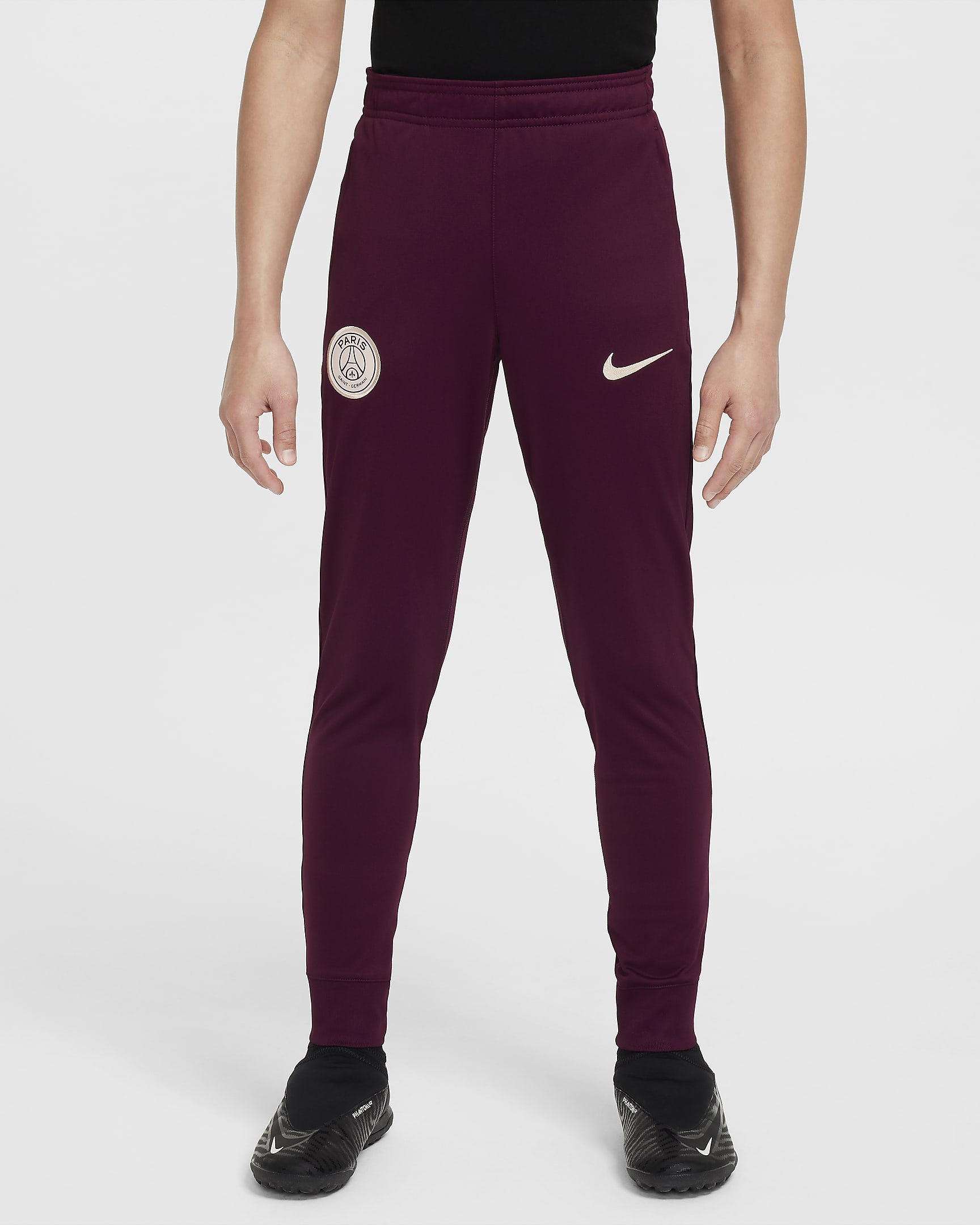 Survêtement de foot en maille Nike Dri-FIT Paris Saint-Germain Strike pour ado - Bordeaux/Geode Teal/Guava Ice