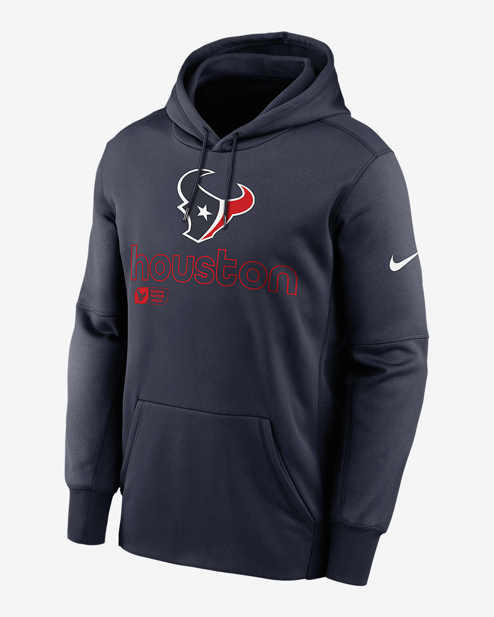 Houston Texans Men’s Nike Therma NFL Pullover Hoodie.