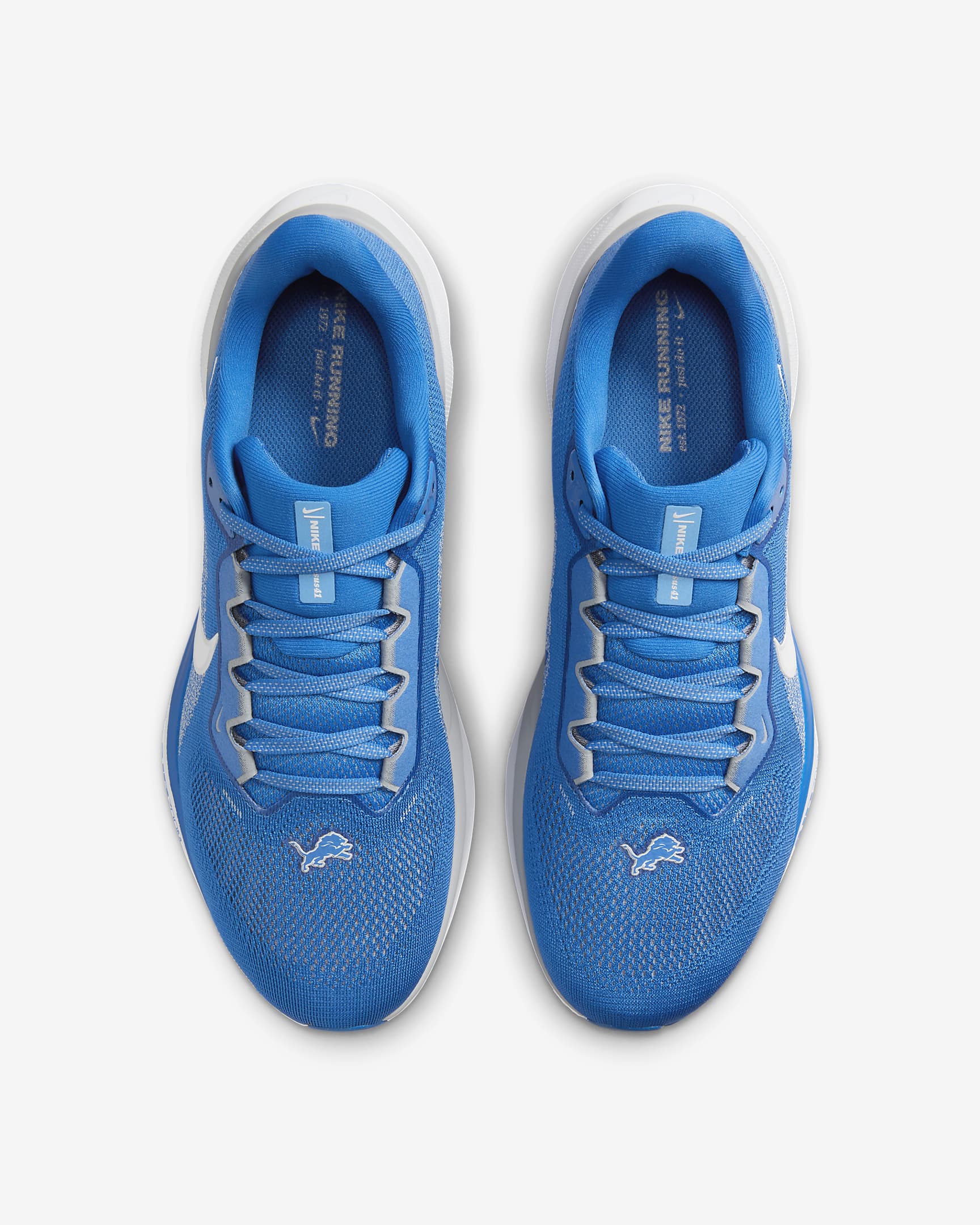 Tenis de correr en pavimento para hombre Nike Pegasus 41 NFL Detroit Lions - Azul competición/Blanco/Gris lobo/Blanco