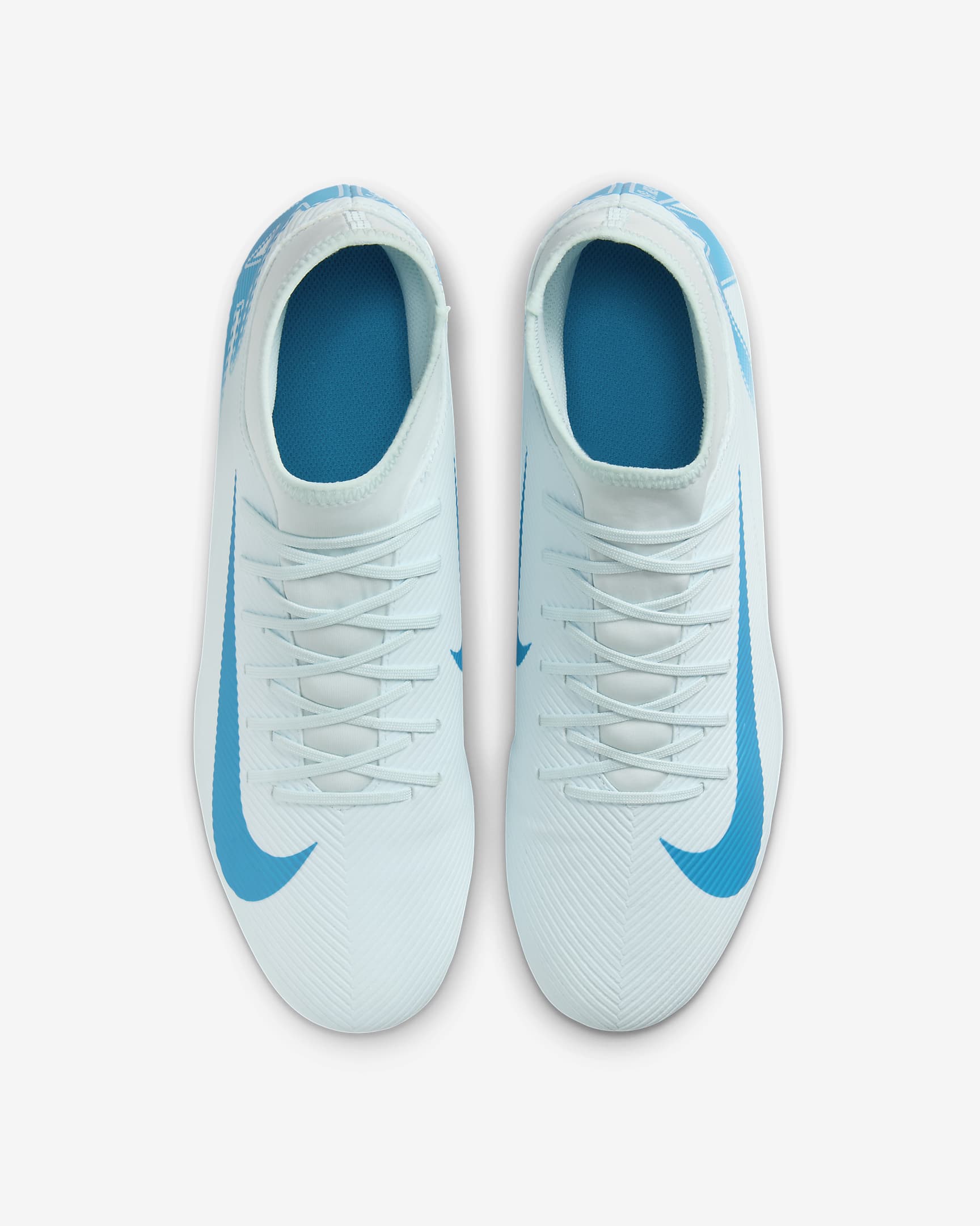 Fotbollssko för varierat underlag Nike Mercurial Superfly 10 Club med högt skaft - Glacier Blue/Blue Orbit