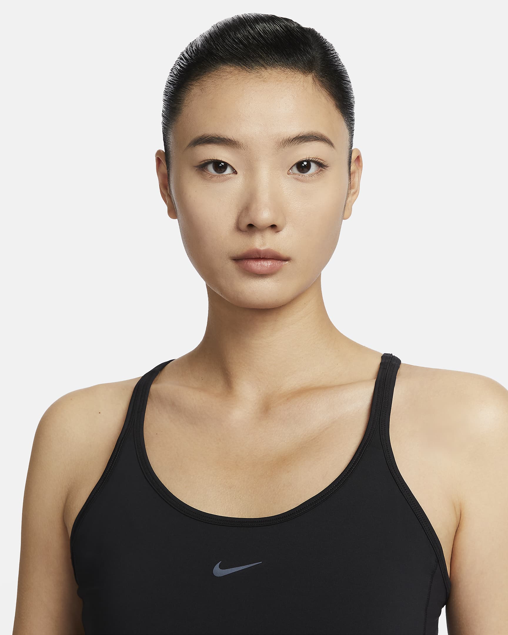 Nike One Classic 女款 Dri-FIT 細肩帶背心上衣 - 黑色/黑色