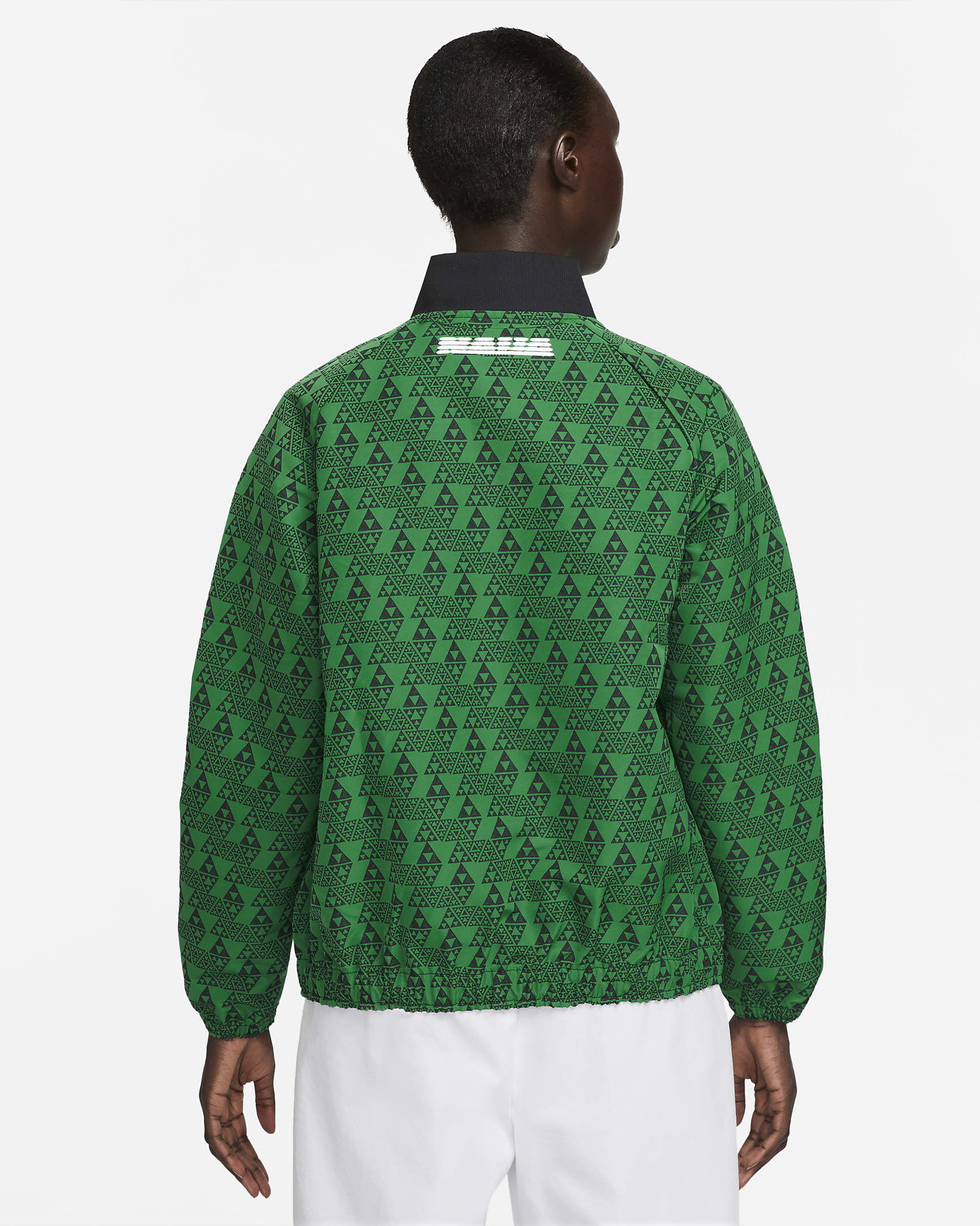 Nigeria Women's Nike Dri-FIT Woven Football Jacket. Nike PT