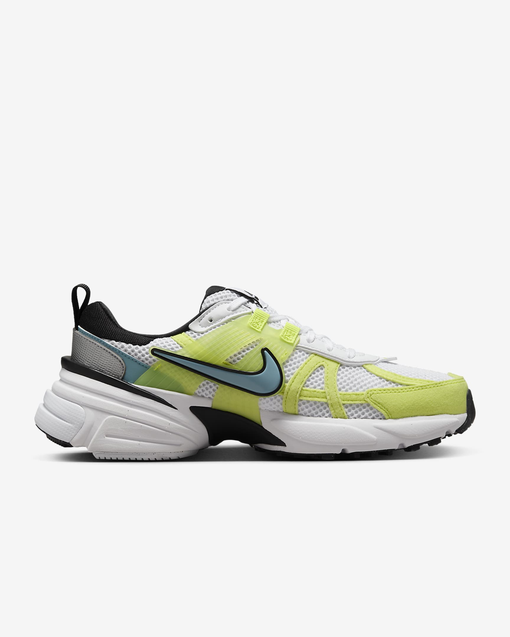 Nike V2K Run Shoes - White/Cyber/Black/Denim Turquoise