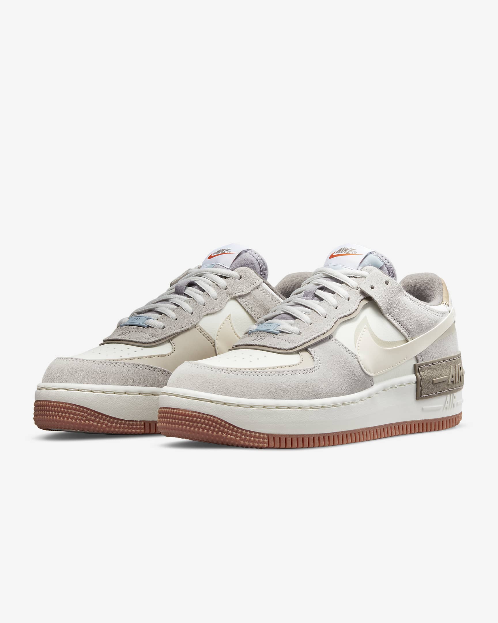 Sapatilhas Nike Air Force 1 Shadow para mulher - Sail/Sail/Cinzento Fog/Pale Ivory