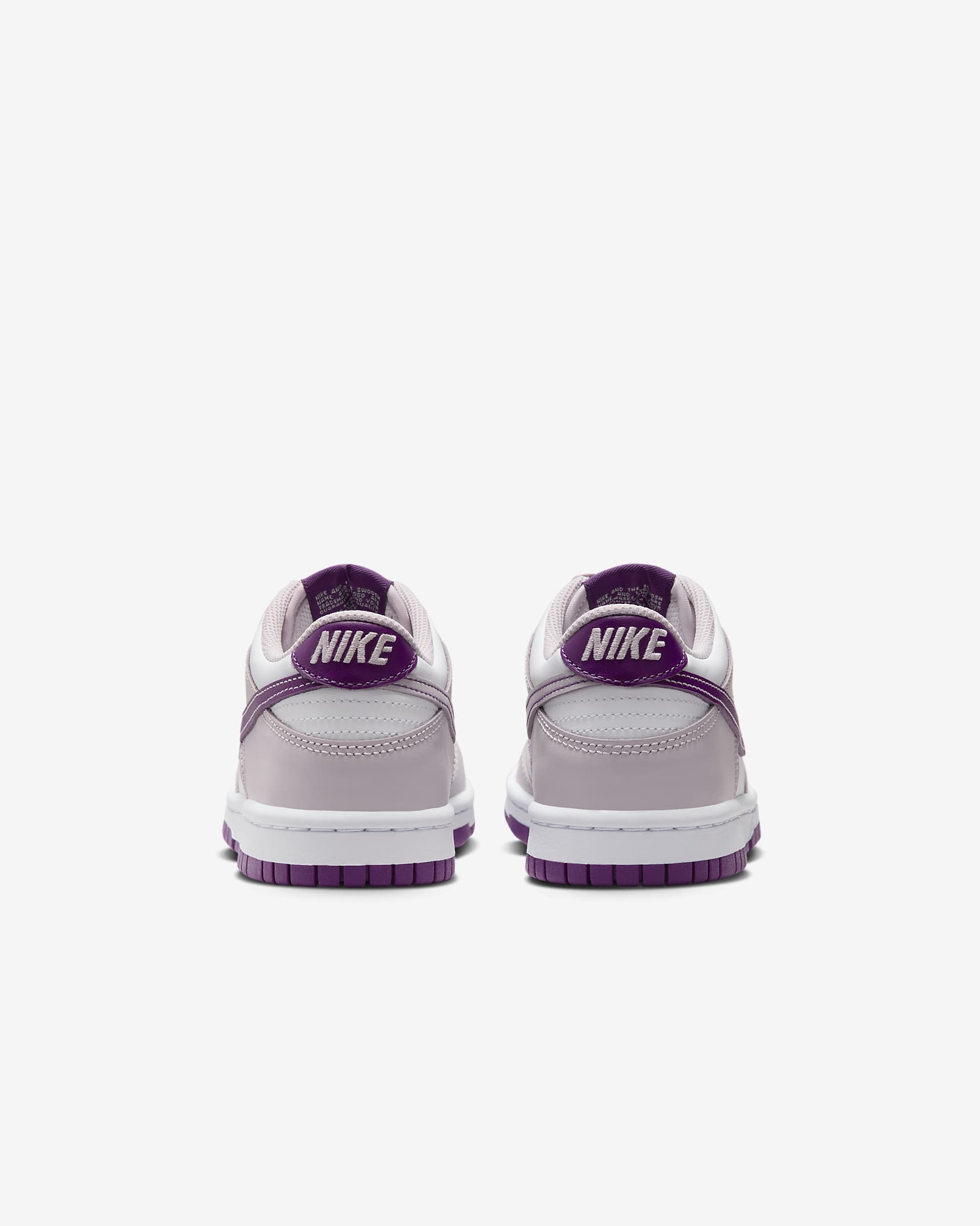 Nike Dunk Low Older Kids' Shoes - White/Platinum Violet/Viotech