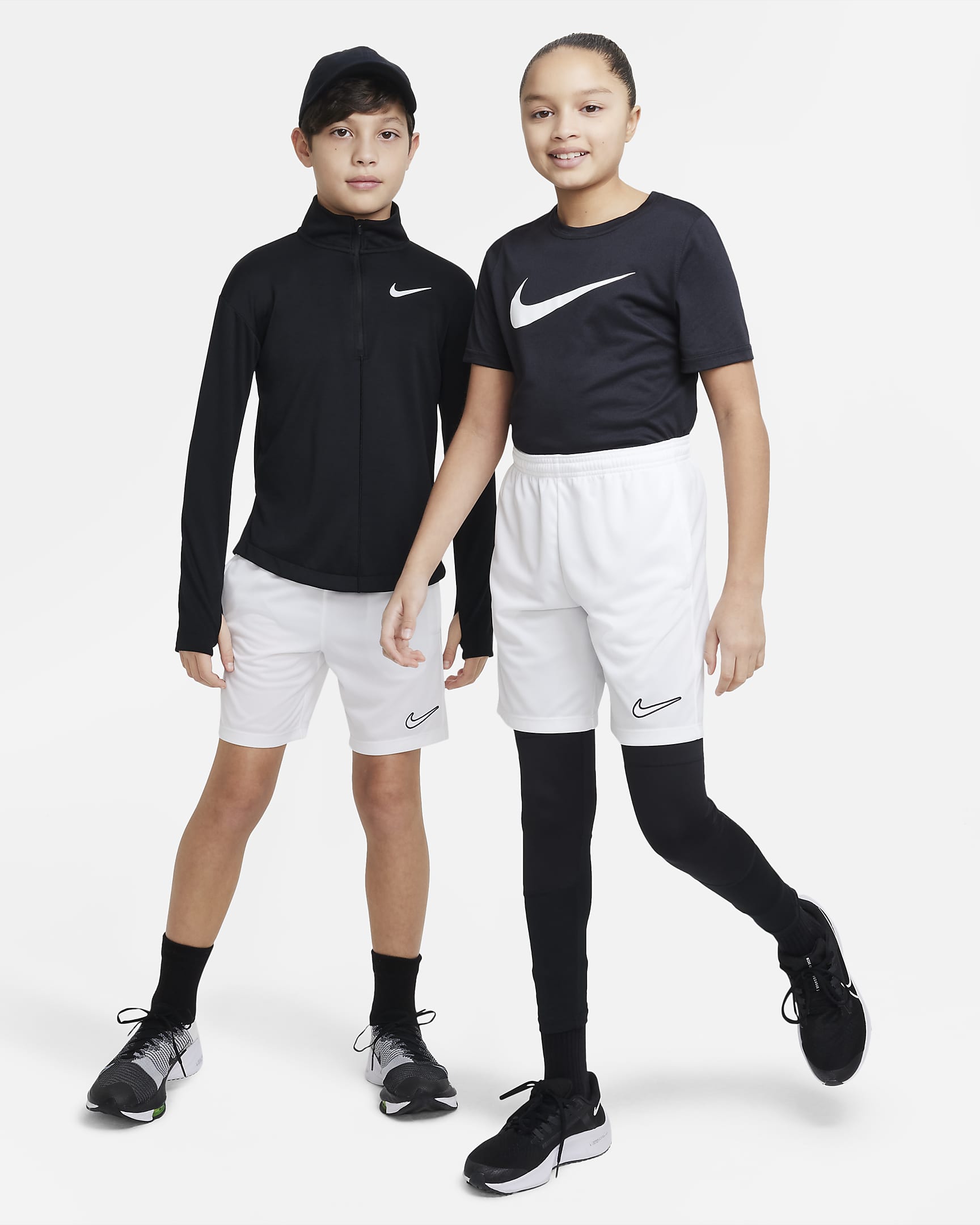 Nike Trophy23 Big Kids' Dri-FIT Training Shorts - White/White/Black