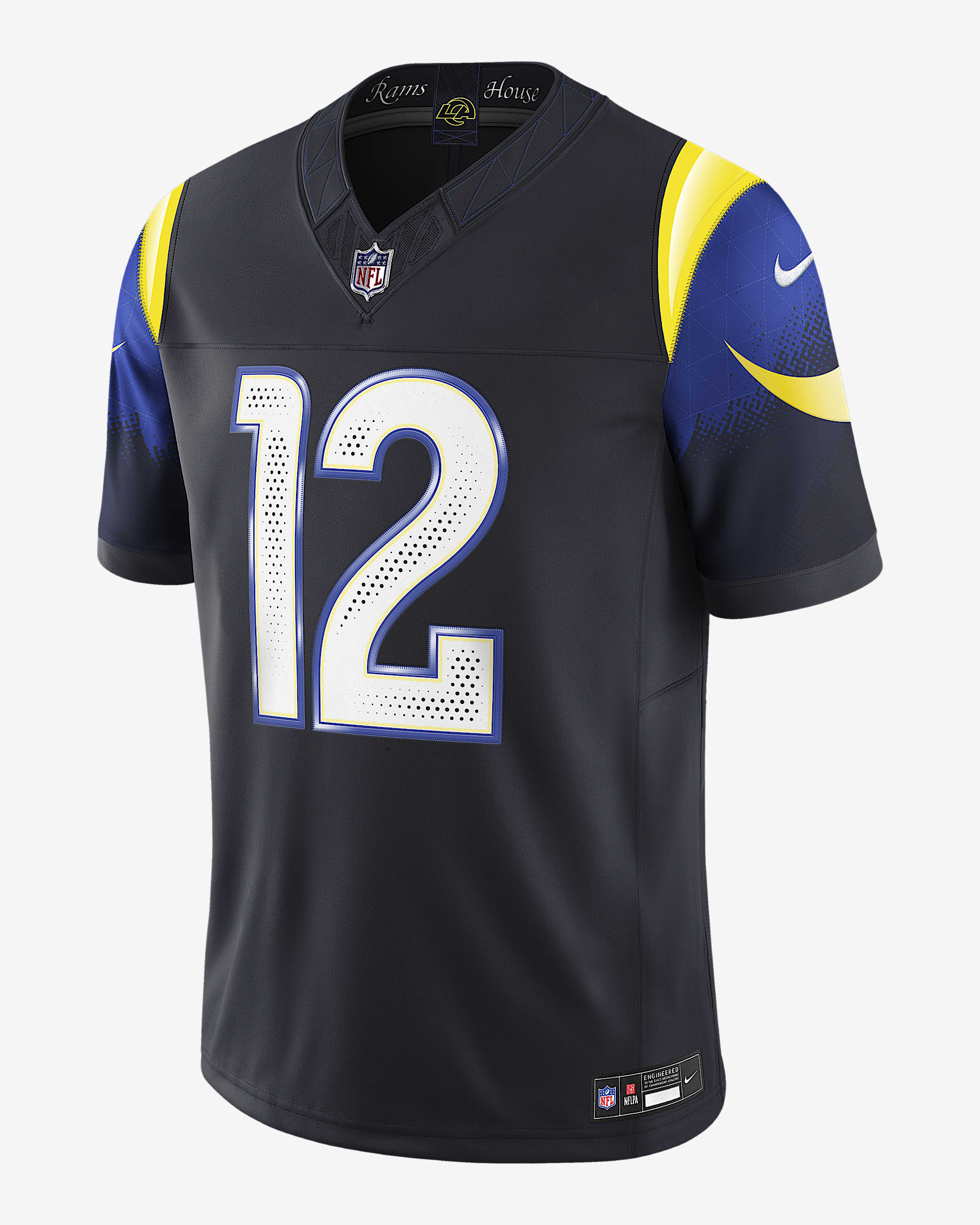Puka Nacua Los Angeles Rams Rivalries Collection Men's Nike Dri-FIT NFL Limited Jersey - Navy