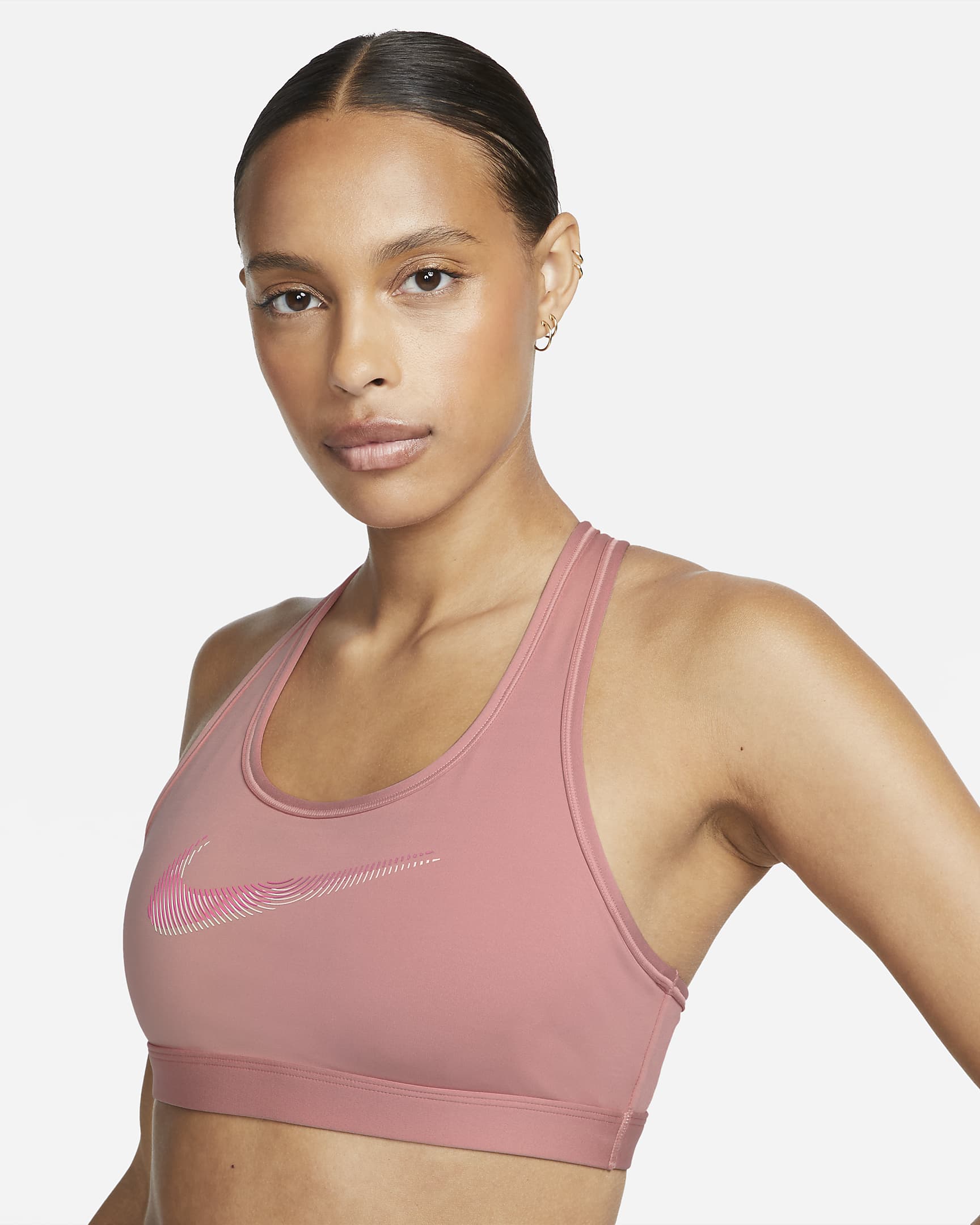 Nike Swoosh MediumSupport Women's Padded Graphic Sports Bra. Nike AU