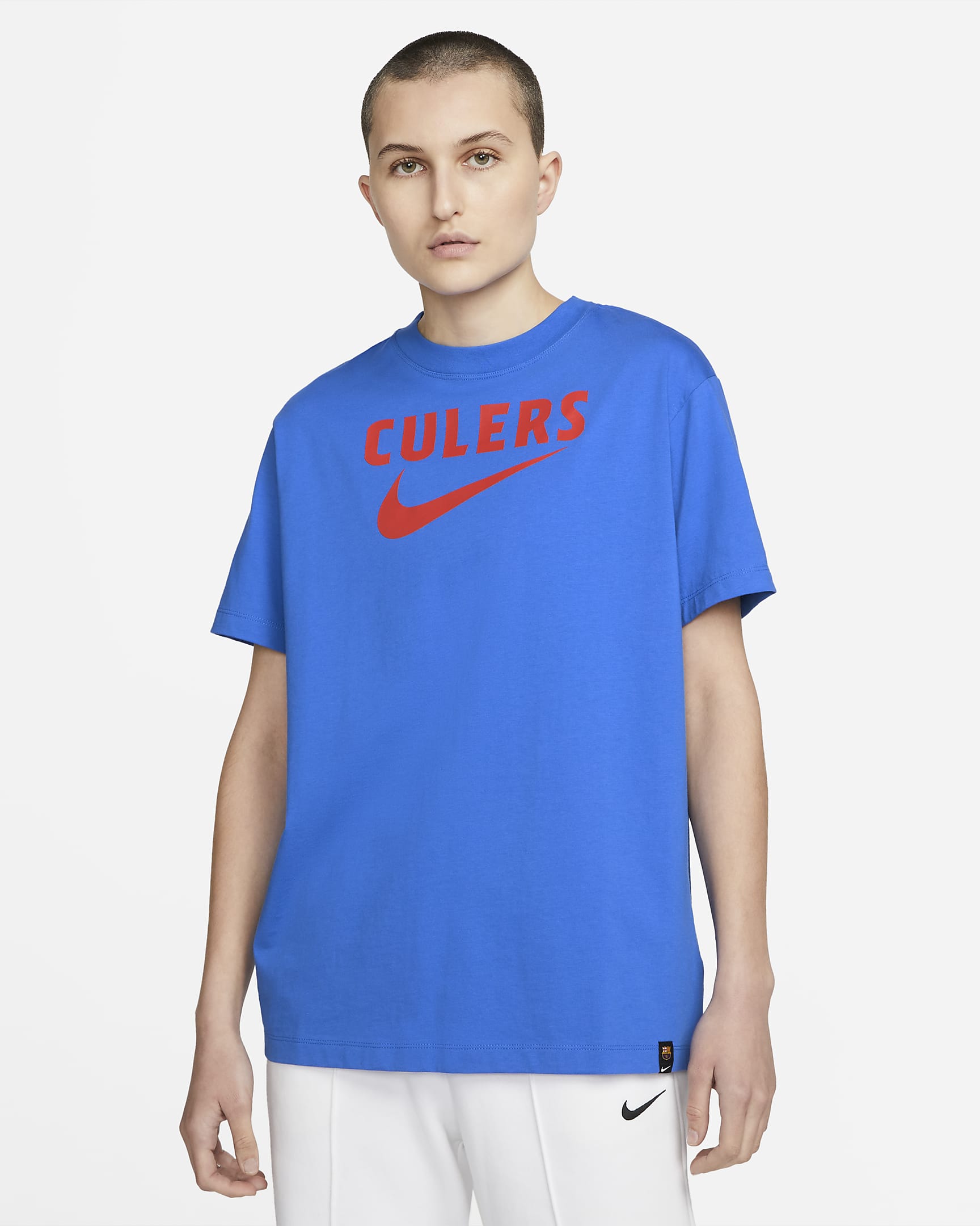 F.C. Barcelona Swoosh Women's Football TShirt. Nike LU