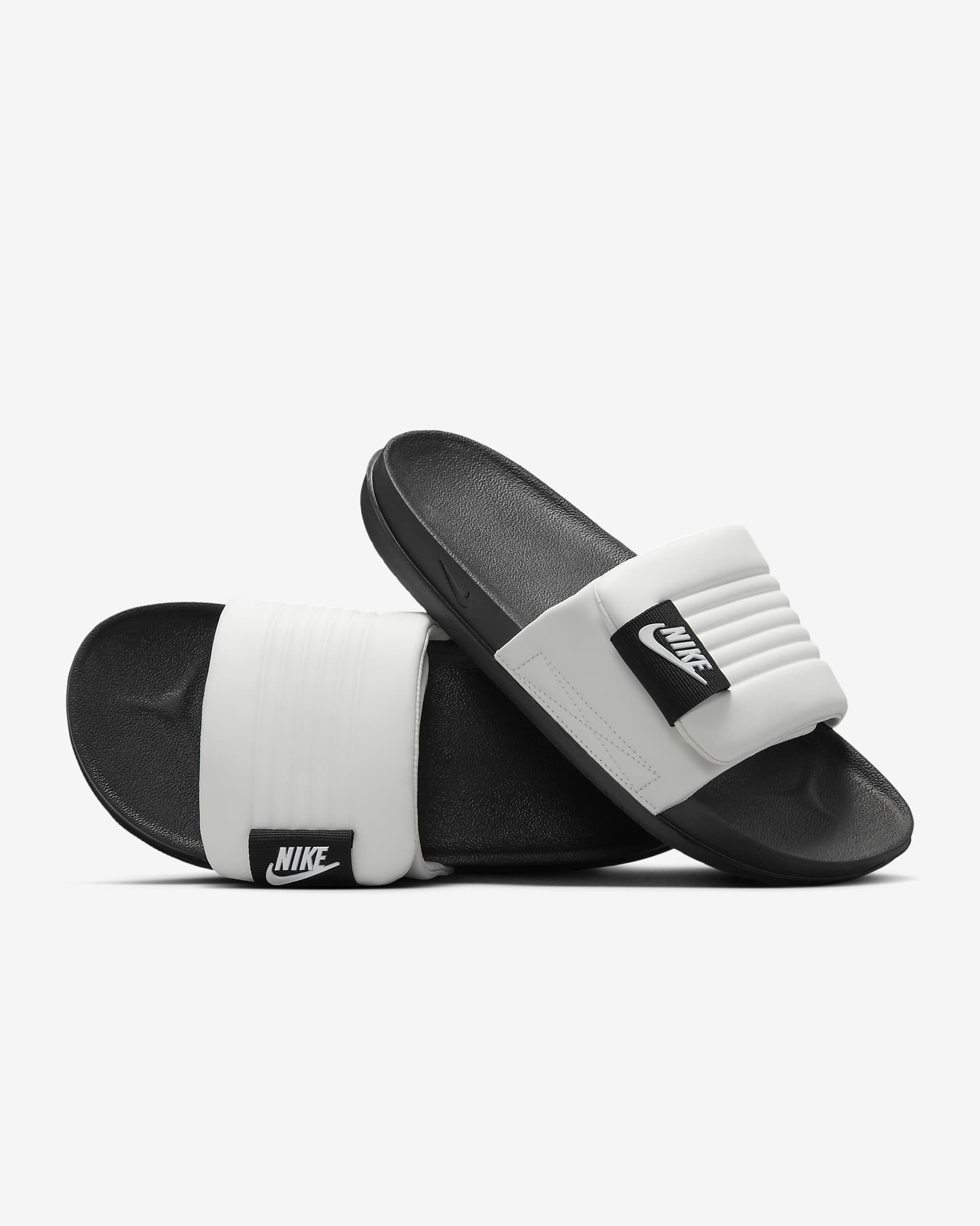 รองเท้าแตะผู้ชาย Nike Offcourt Adjust - Summit White/ดำ/Summit White