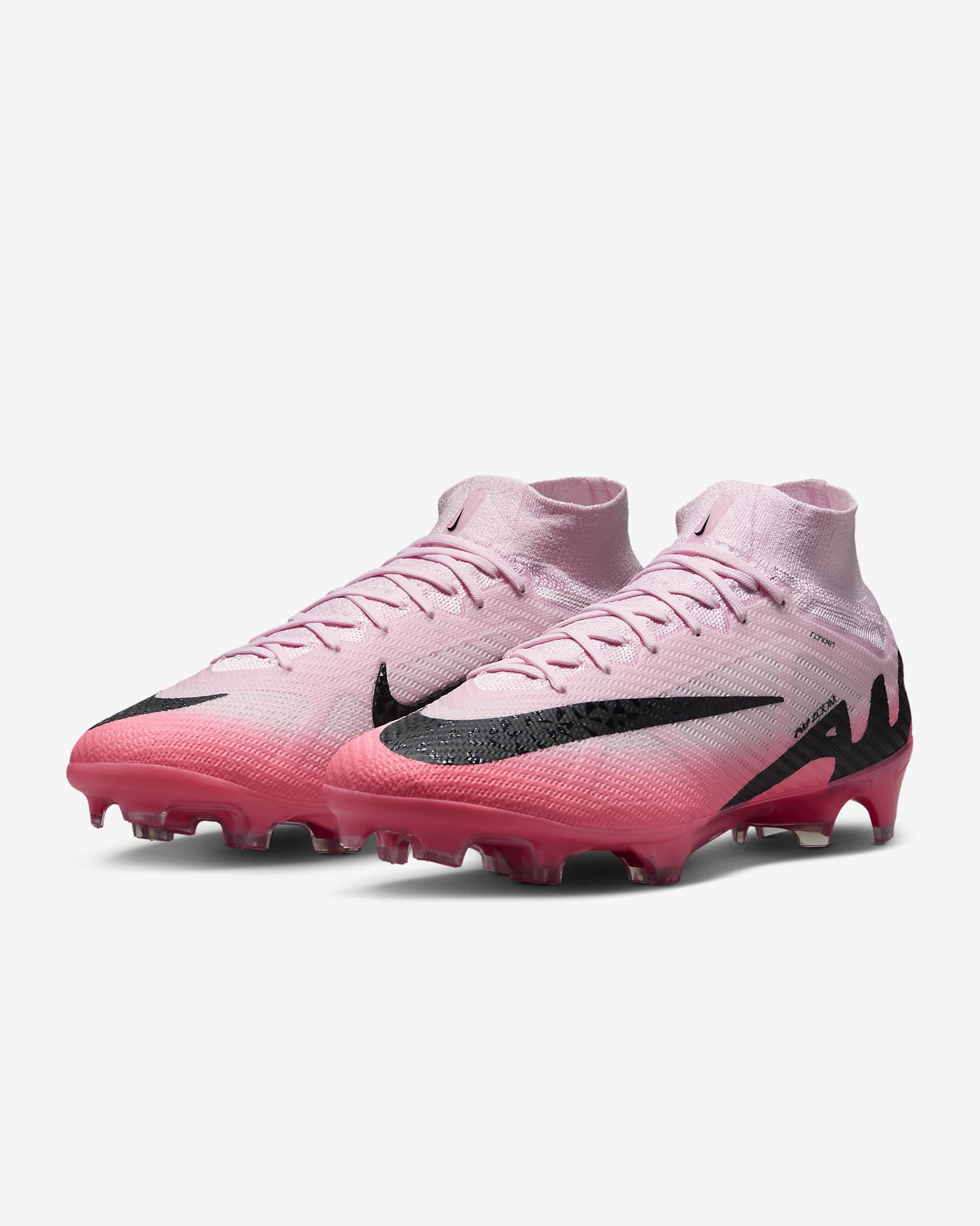 Tacos de fútbol FG high Nike Mercurial Superfly 9 Elite - Espuma rosa/Negro