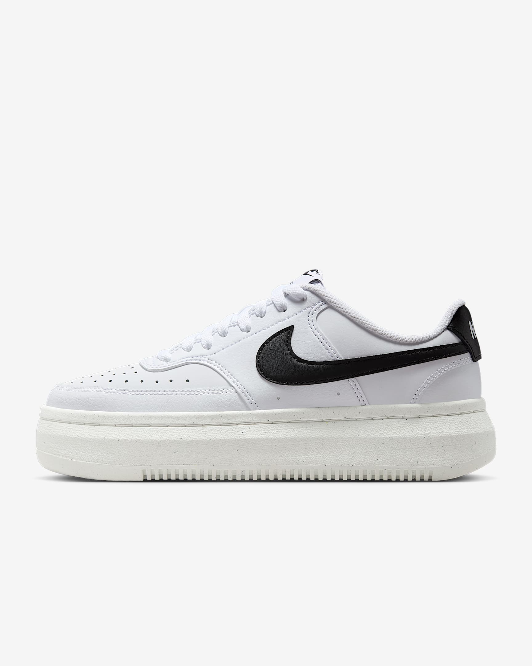 Tenis para mujer Nike Court Vision Alta - Blanco/Vela/Negro