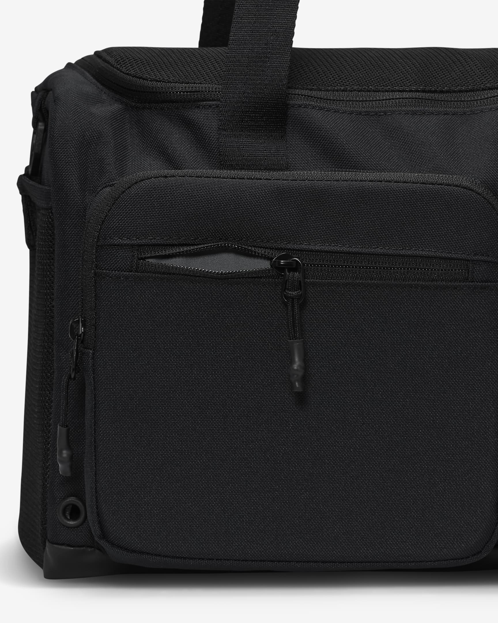 Nike Utility Power 2.0 Duffel Bag (Small, 31 L) - Black/Black/White