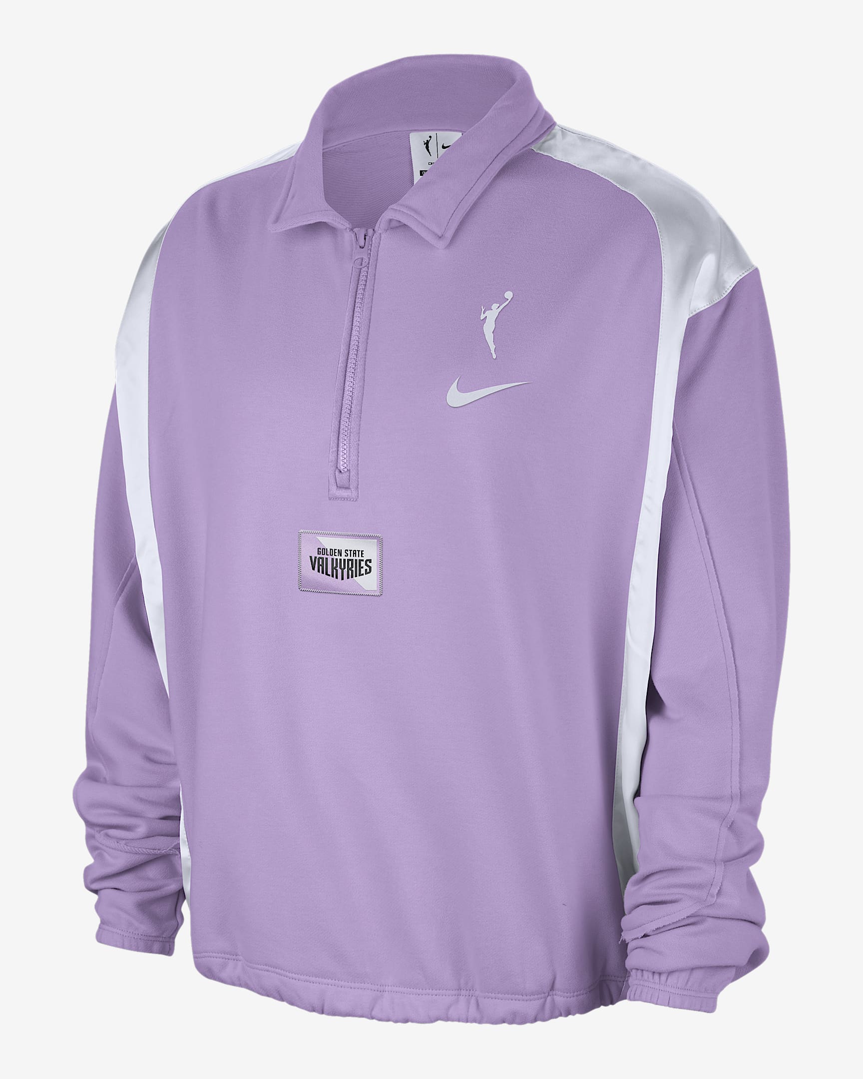 Golden State Valkyries Women's Nike WNBA Fleece Top - Urban Lilac/White/White