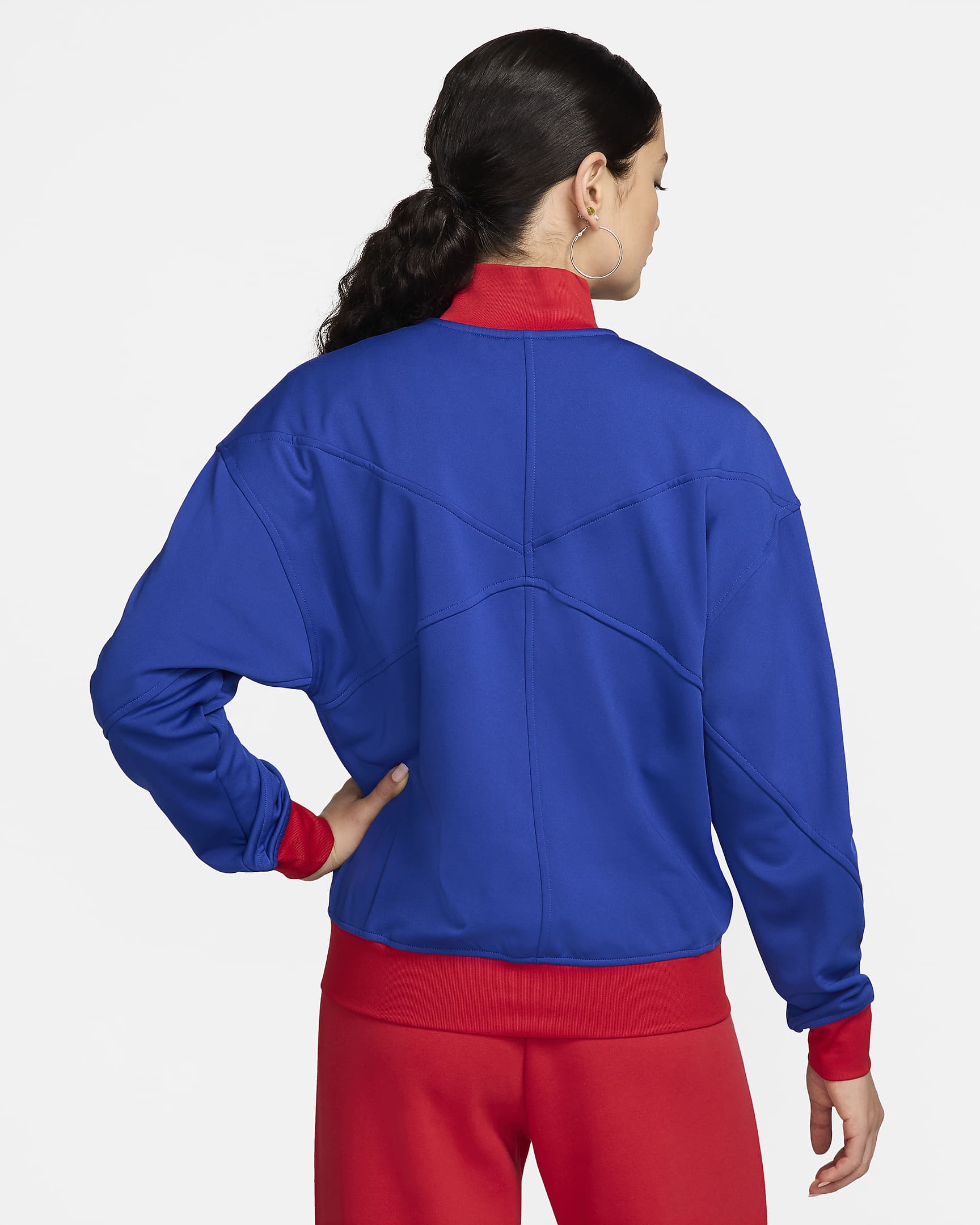 USMNT Academy Pro Women's Nike Dri-FIT Soccer Anthem Jacket - Old Royal/Sport Red/White