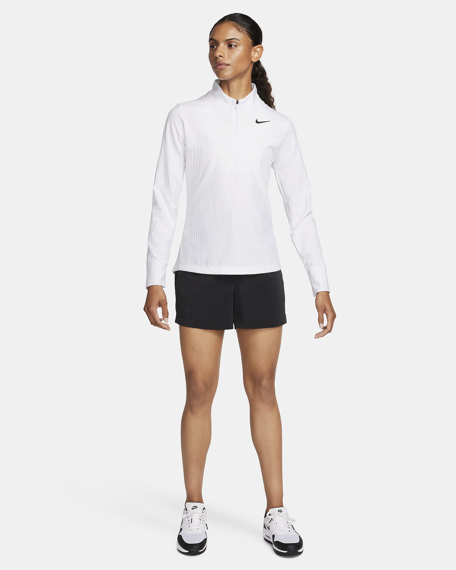 Playera de golf con cierre de 1/4 Dri-FIT ADV para mujer Nike Tour ...