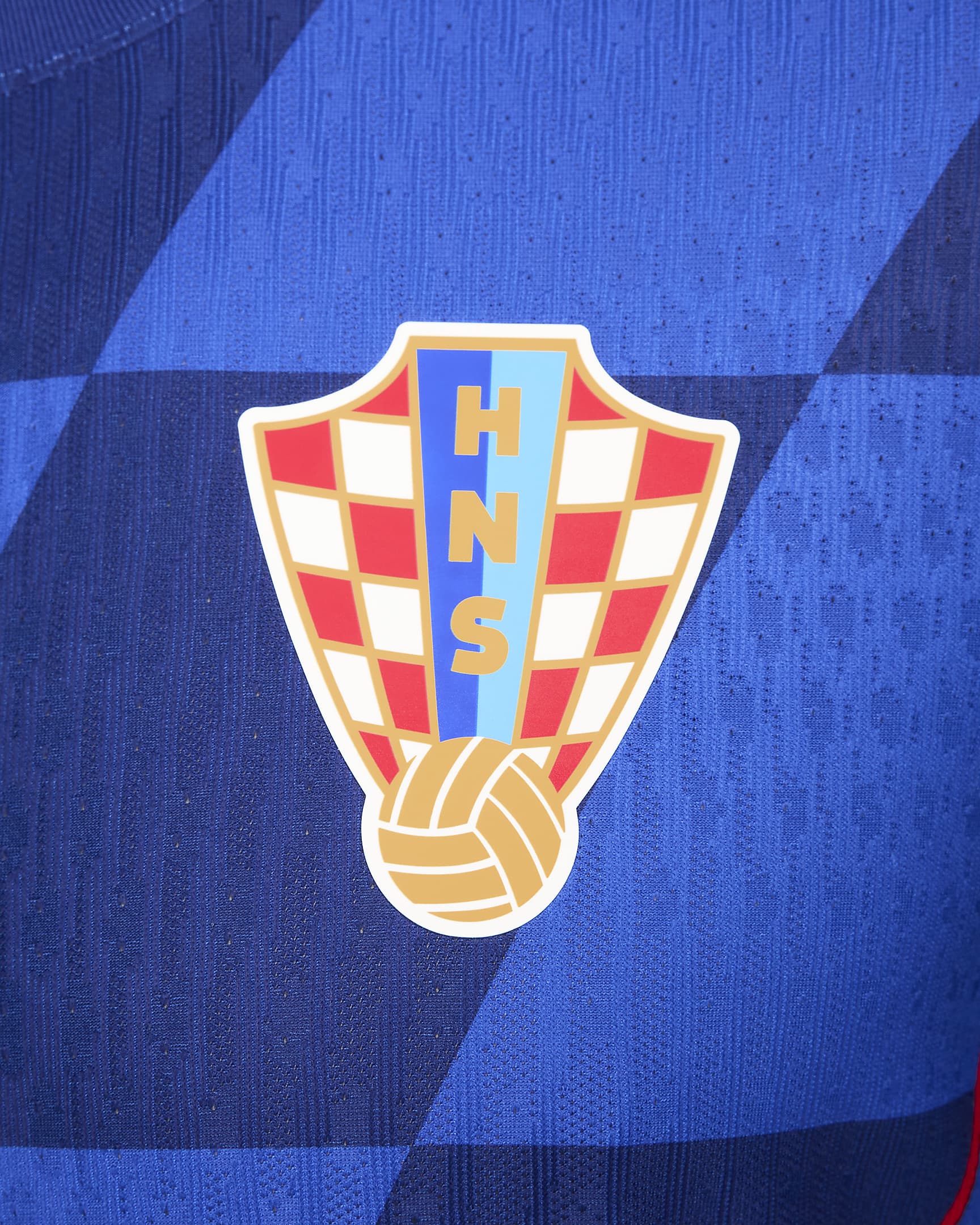 Croatia 2024/25 Match Away Men's Nike Dri-FIT ADV Football Authentic Short-Sleeve Shirt - Hyper Royal/Deep Royal/University Red/White