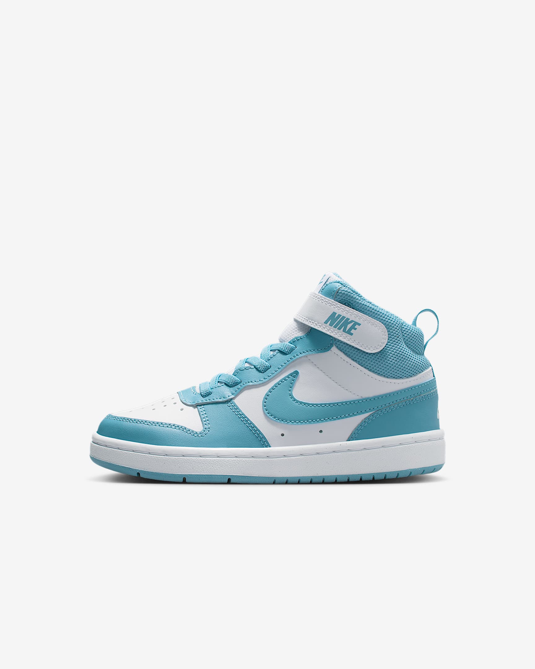 Nike Court Borough Mid 2 Schuh für jüngere Kinder - Weiß/Denim Turquoise